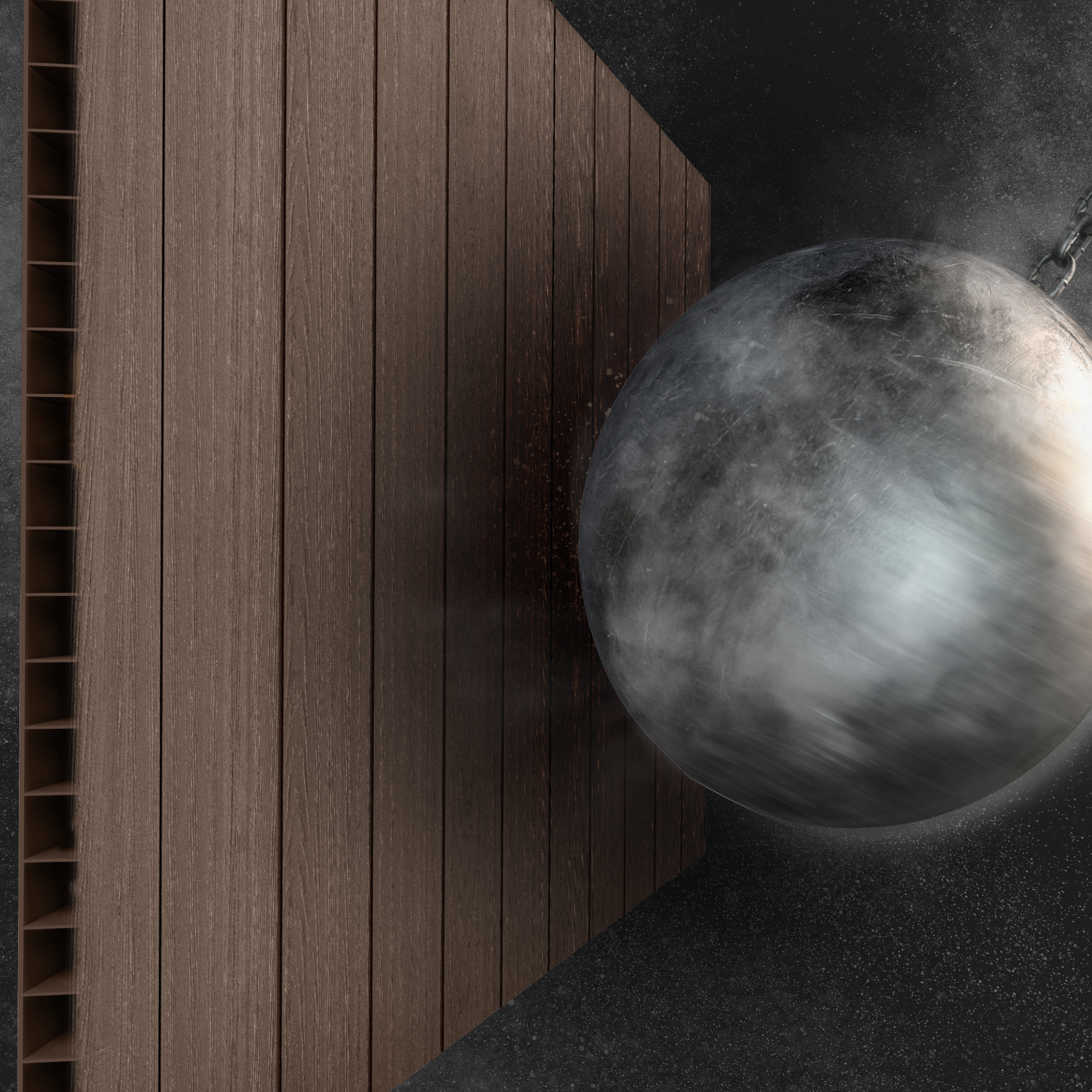 Garden shed "Nido Plus 757/775" evotech brown with double assembly option