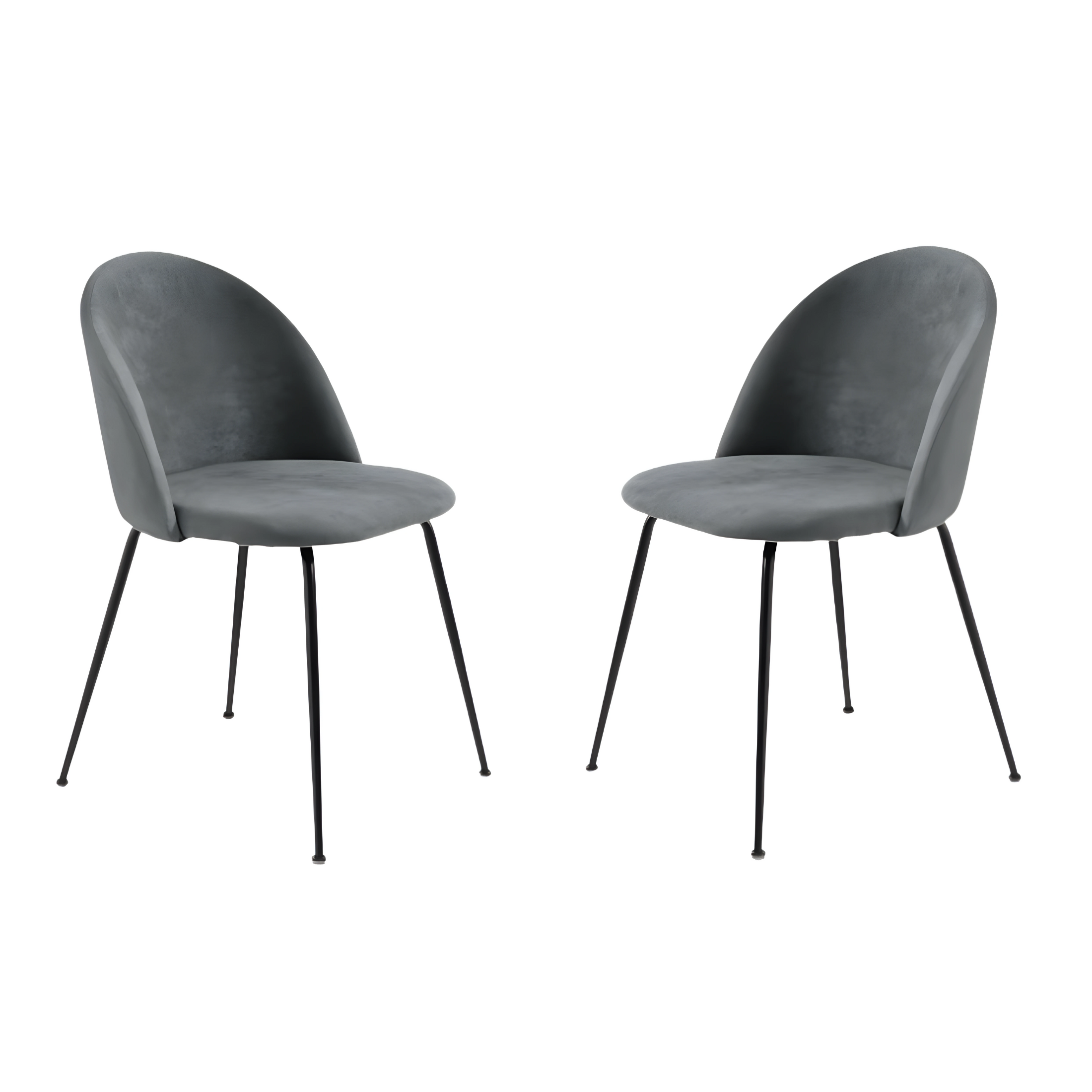 Set of modern "Prince" fabric dining chairs with padding, 50x52 cm, 81h