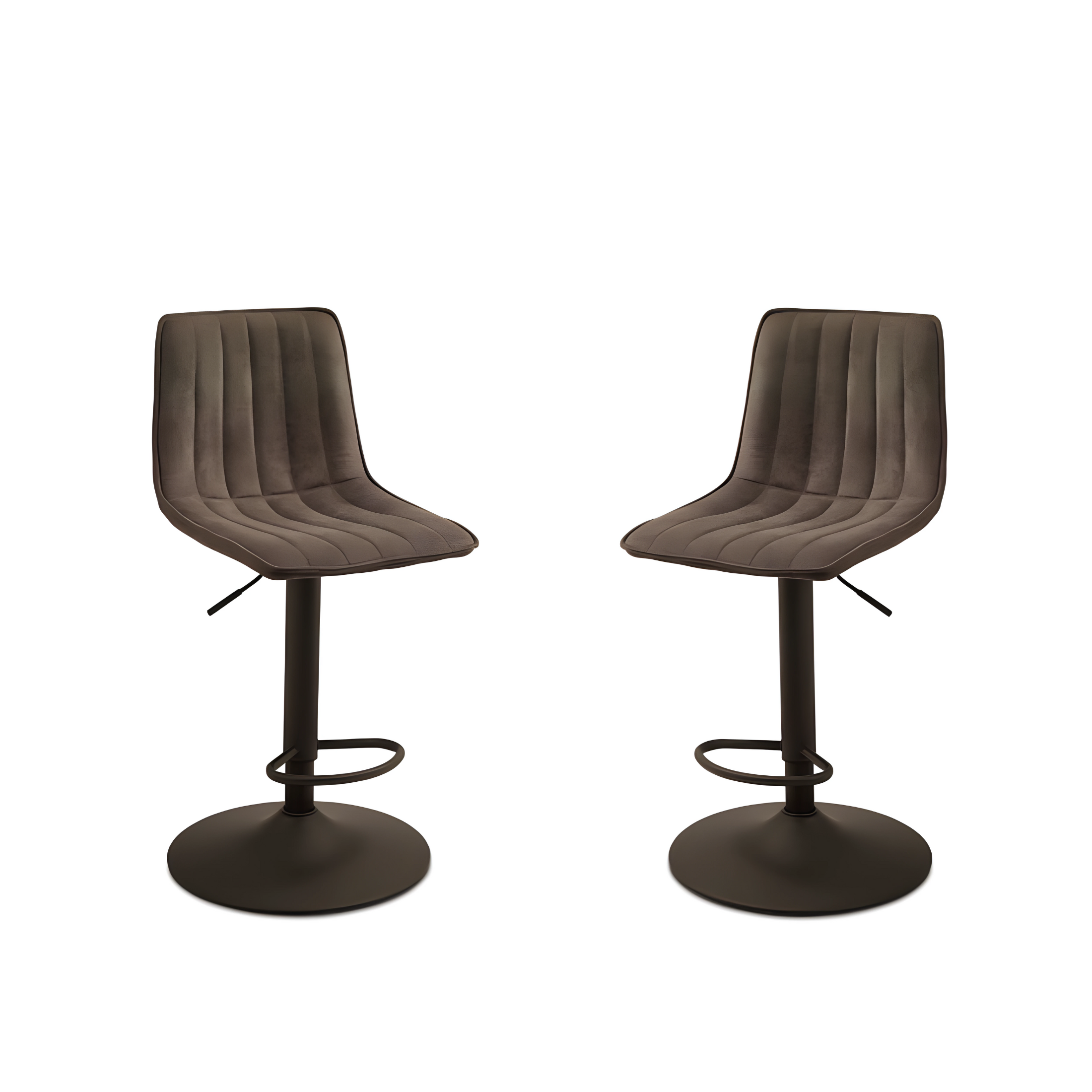 Set of "Palmer" padded fabric stools, 45x45 cm, 91h