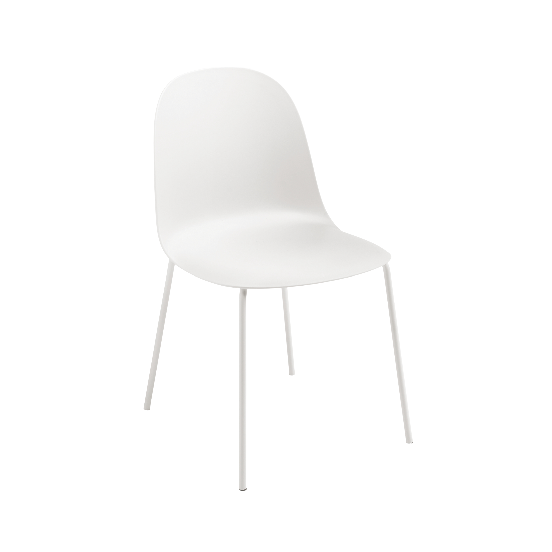 "Leandro" dining chair set in polypropylene with metal frame, 45x50 cm, 82h
