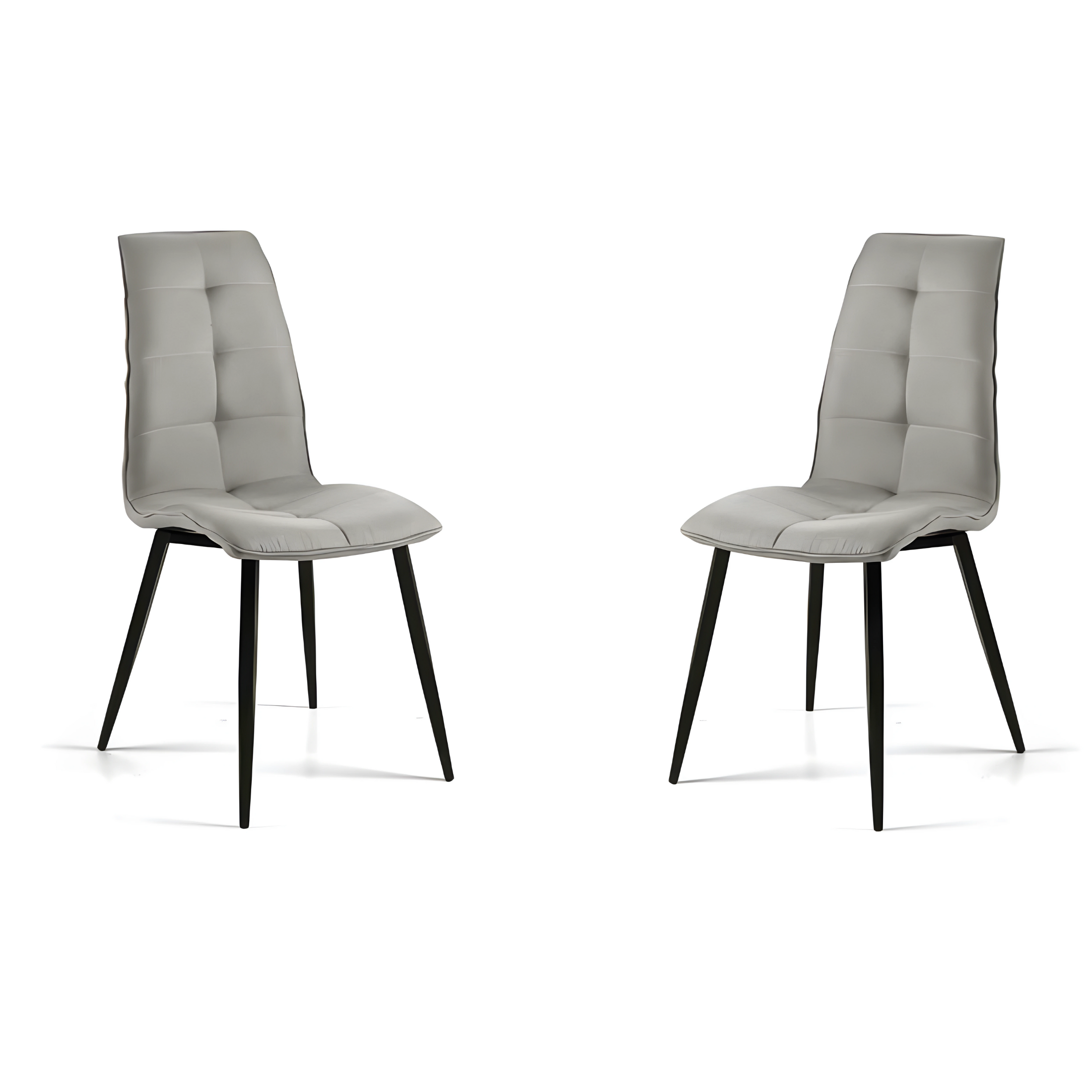 Set of "Arper" dining chairs in fabric with metal base cm 43x58 96h