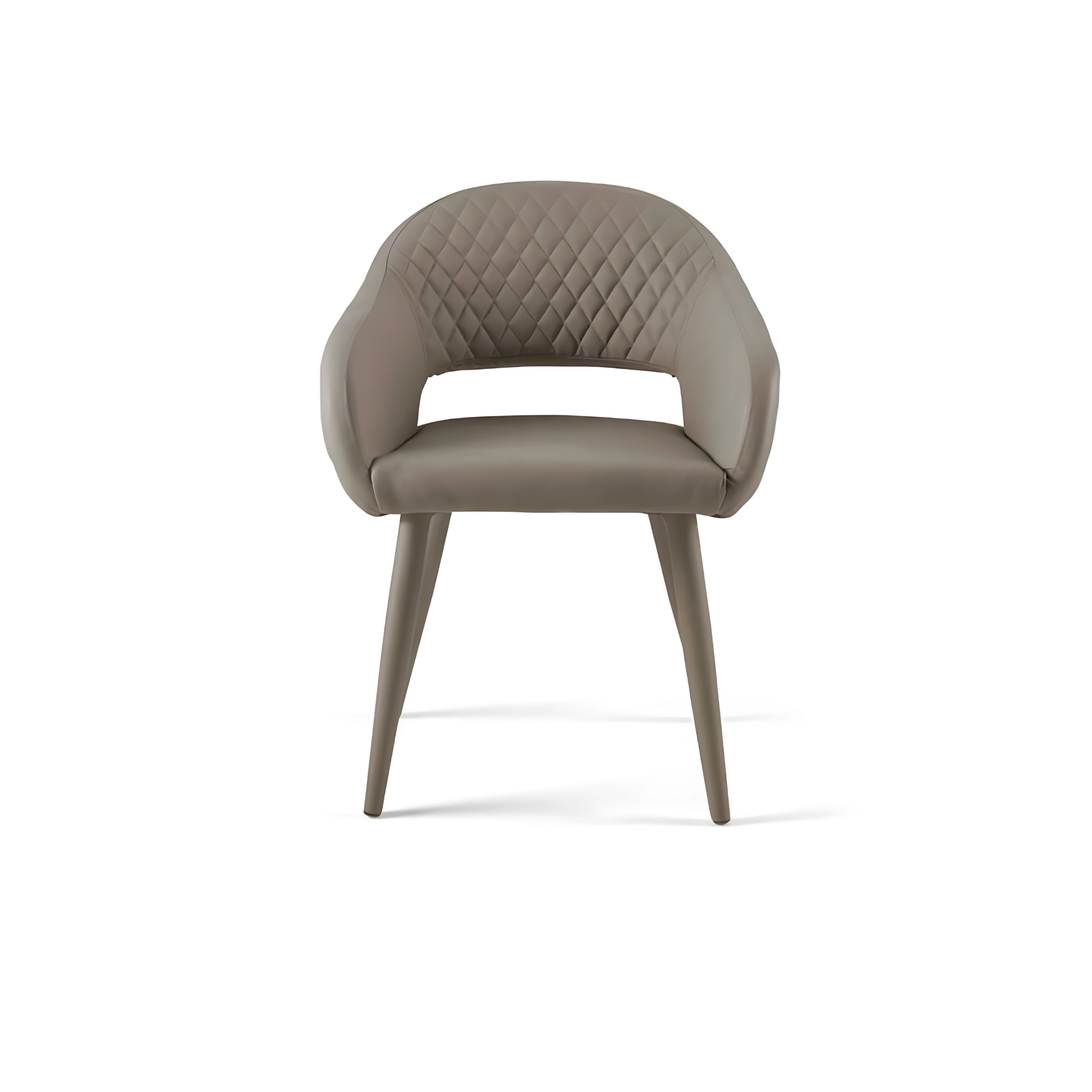 Set of "Ezia" eco-leather dining chairs with stitching, 50x60 cm, 88 cm high.