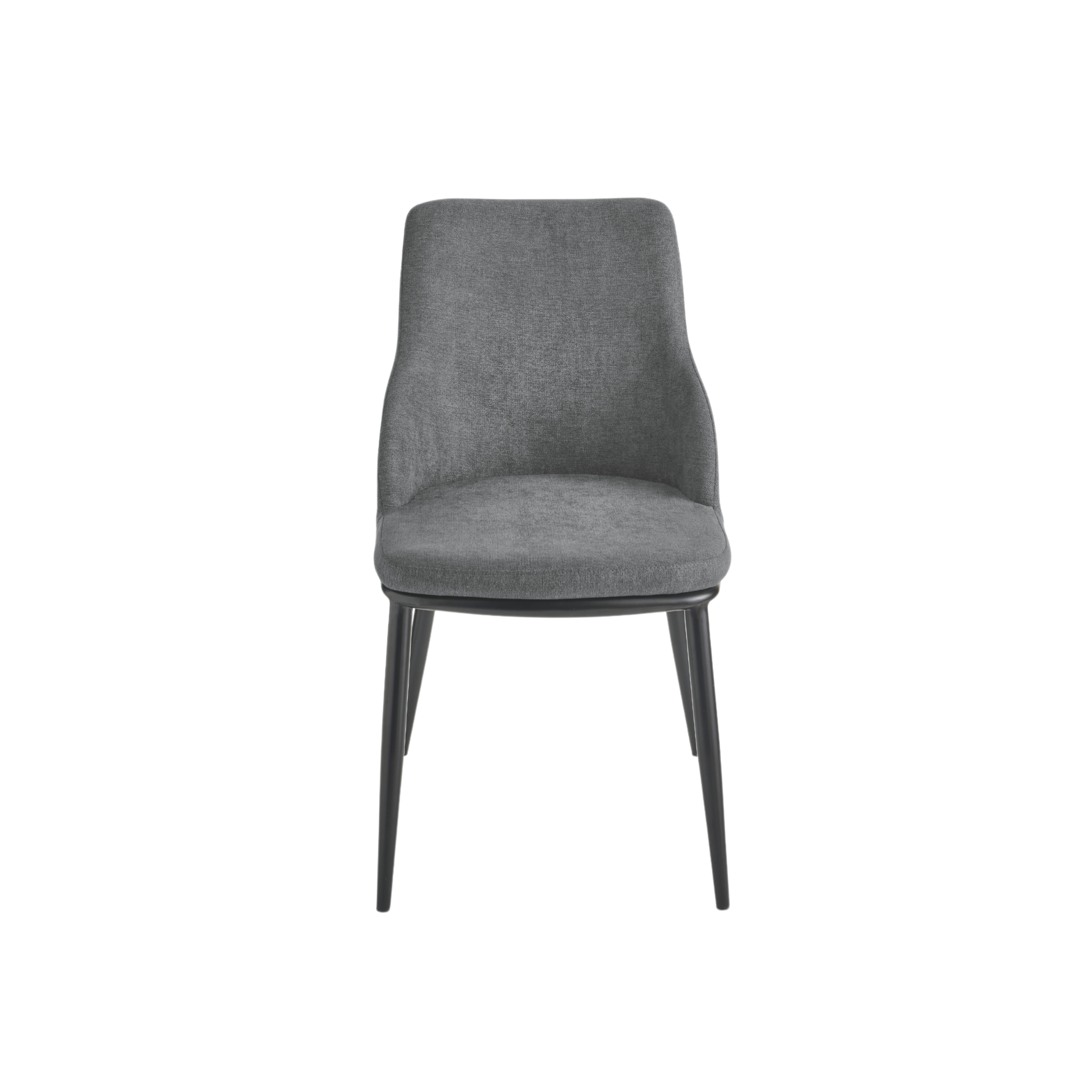 Set of "Malvina" fabric dining chairs with metal frame, 48x62 cm, 85 cm high