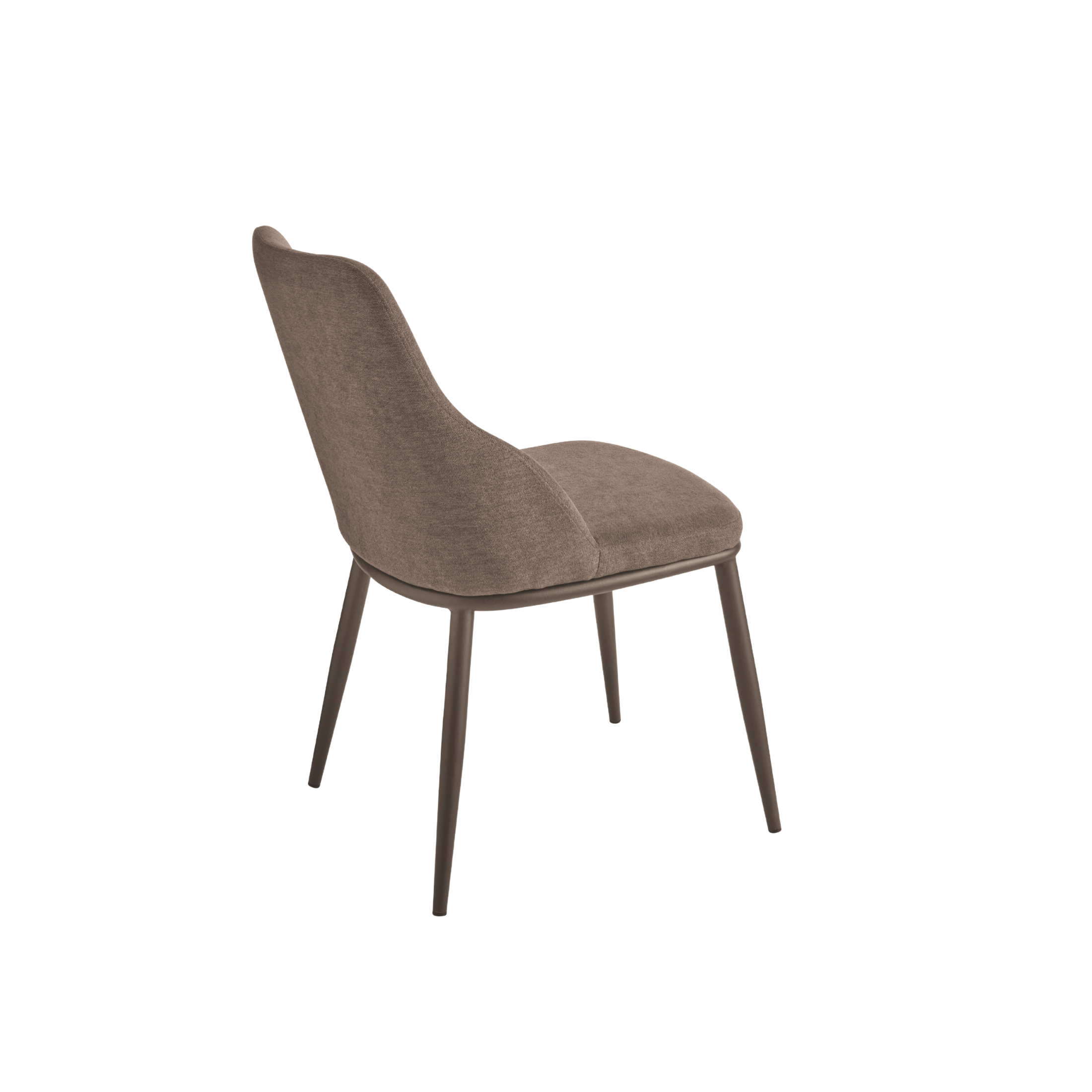 Set of "Malvina" fabric dining chairs with metal frame, 48x62 cm, 85 cm high