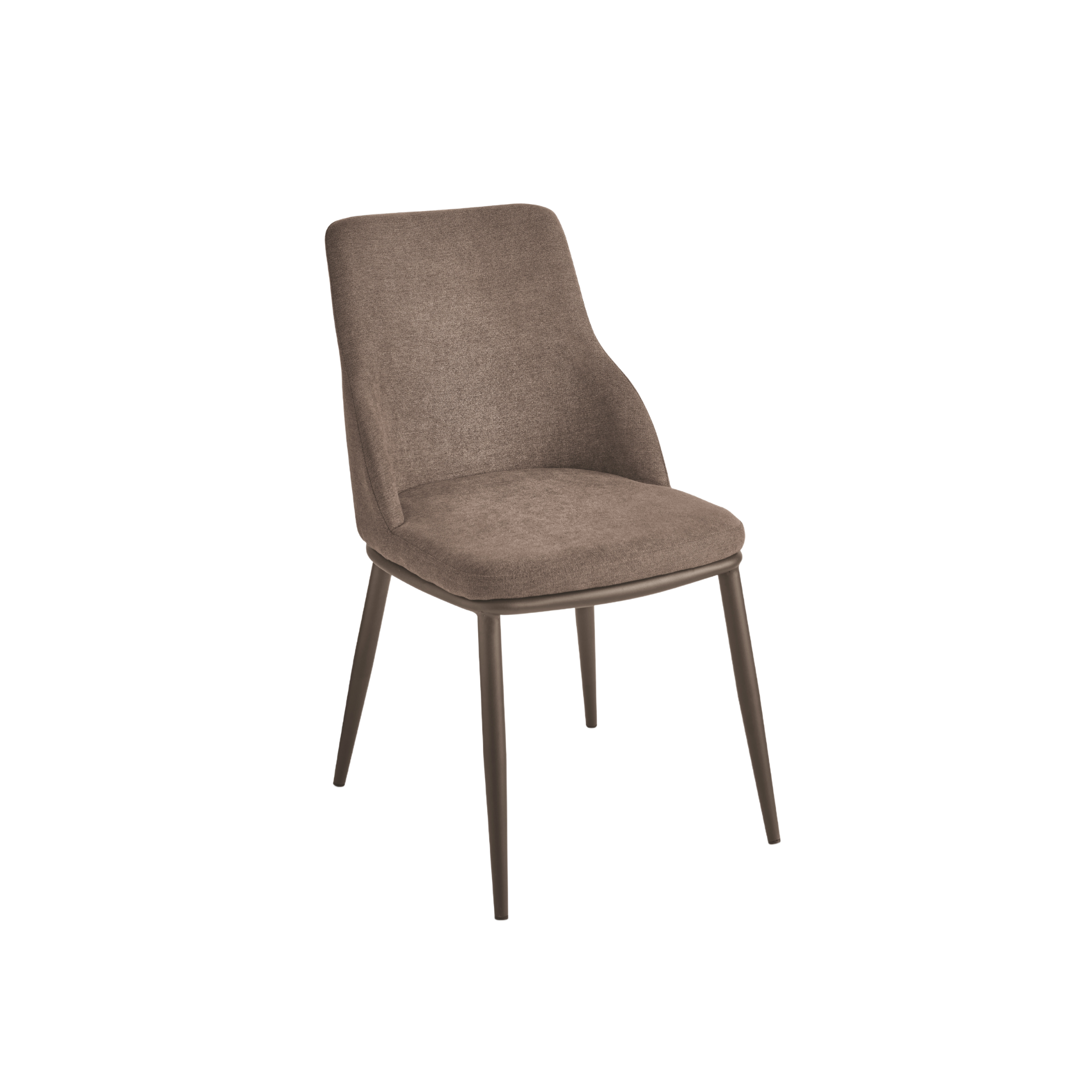 Set of "Malvina" fabric dining chairs with metal frame, 48x62 cm, 85 cm high