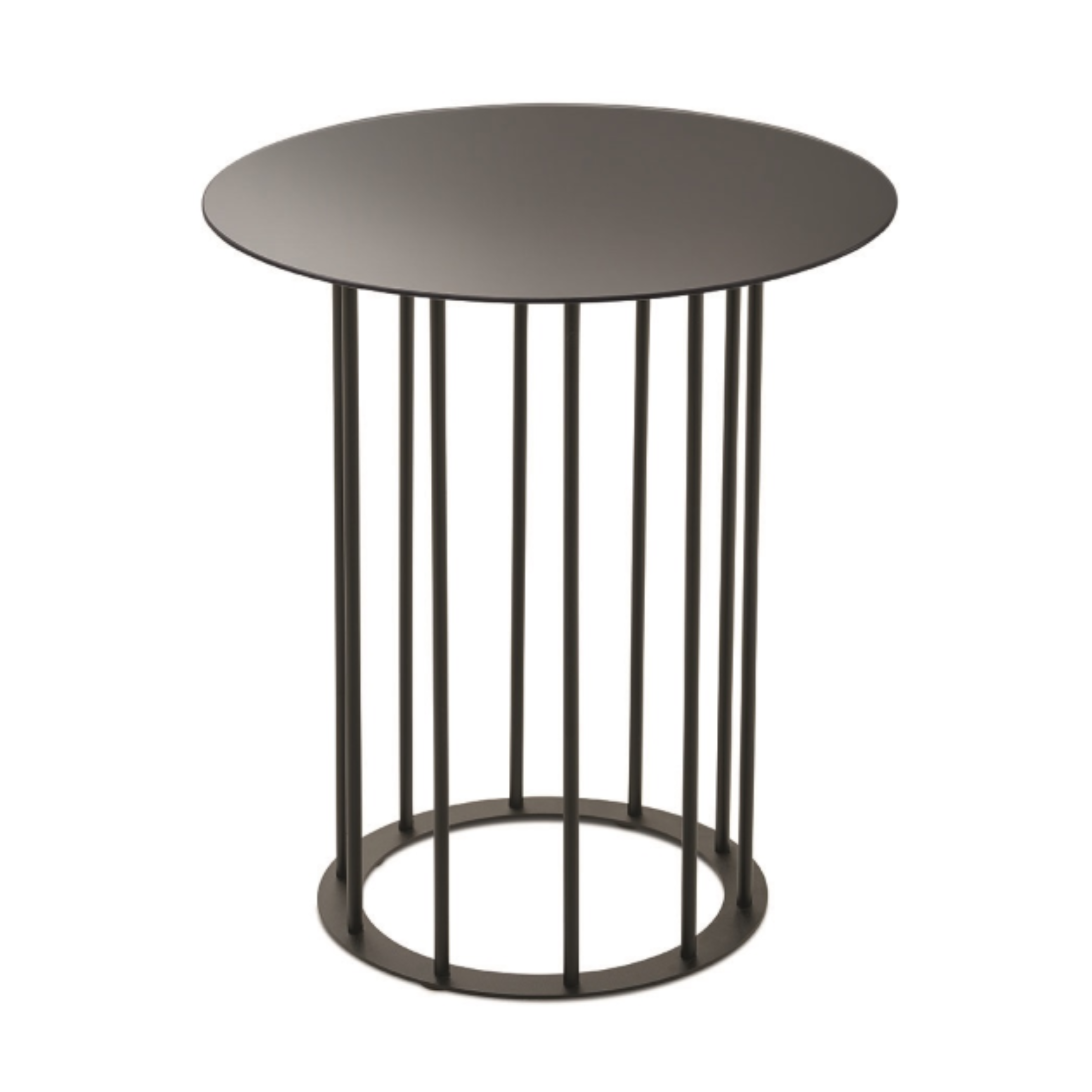 Elegant "Meyla" coffee table in hammered glass with a metal base