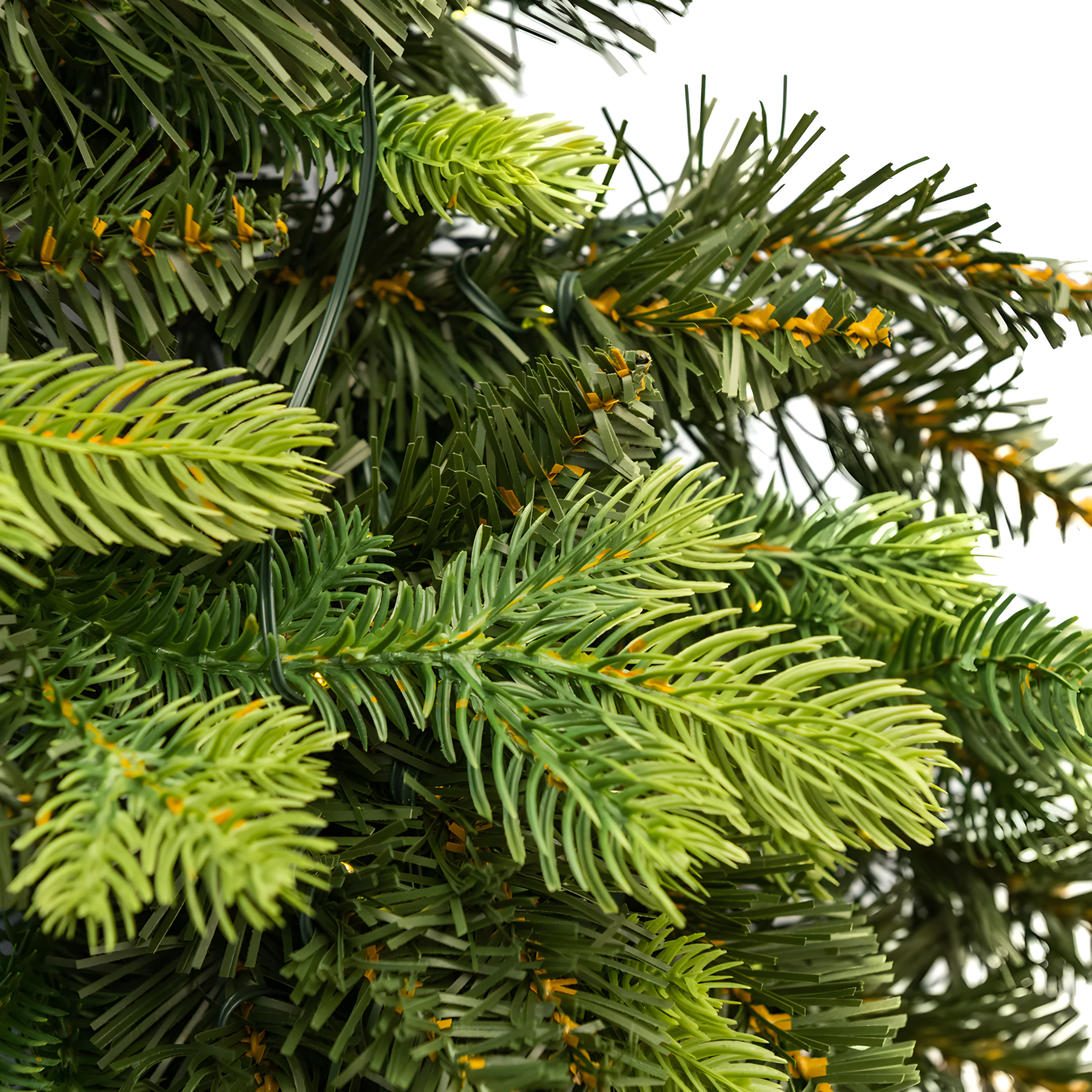 "Madame" Christmas garland with micro-LEDs behind the door, made of PE with a real touch effect, 120 cm.