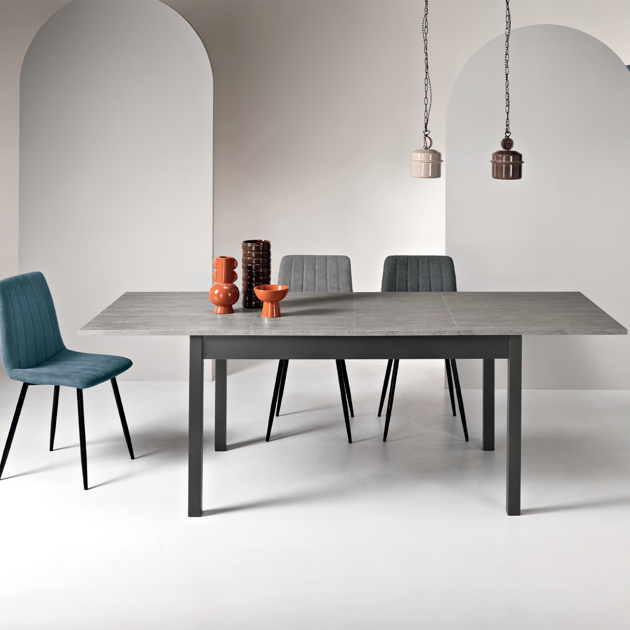 "Malaga" extendable modern dining table 140/220x90 cm 76h