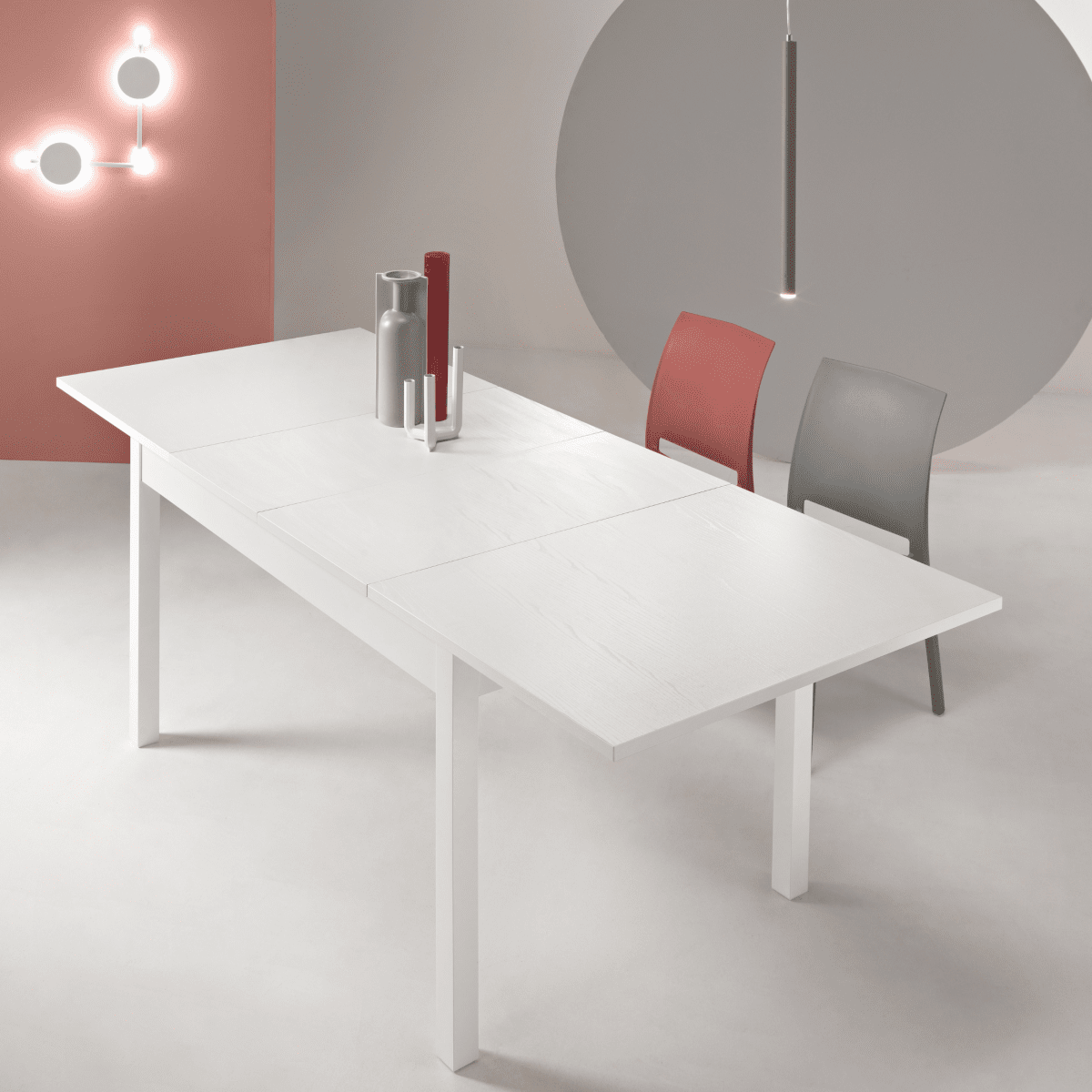 Tavolo da pranzo "Malaga" allungabile moderno cm 140/220x90 76h - MondoViro
