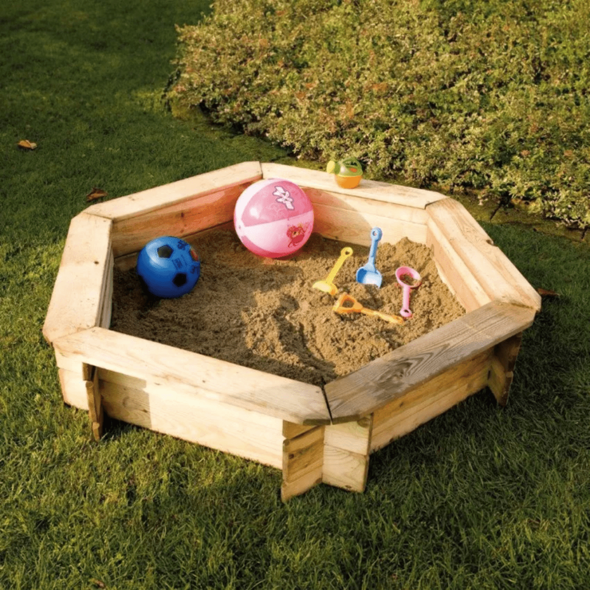 Sabbiera da giardino "Mirna" in legno per bambini cm 180x26h - MondoViro