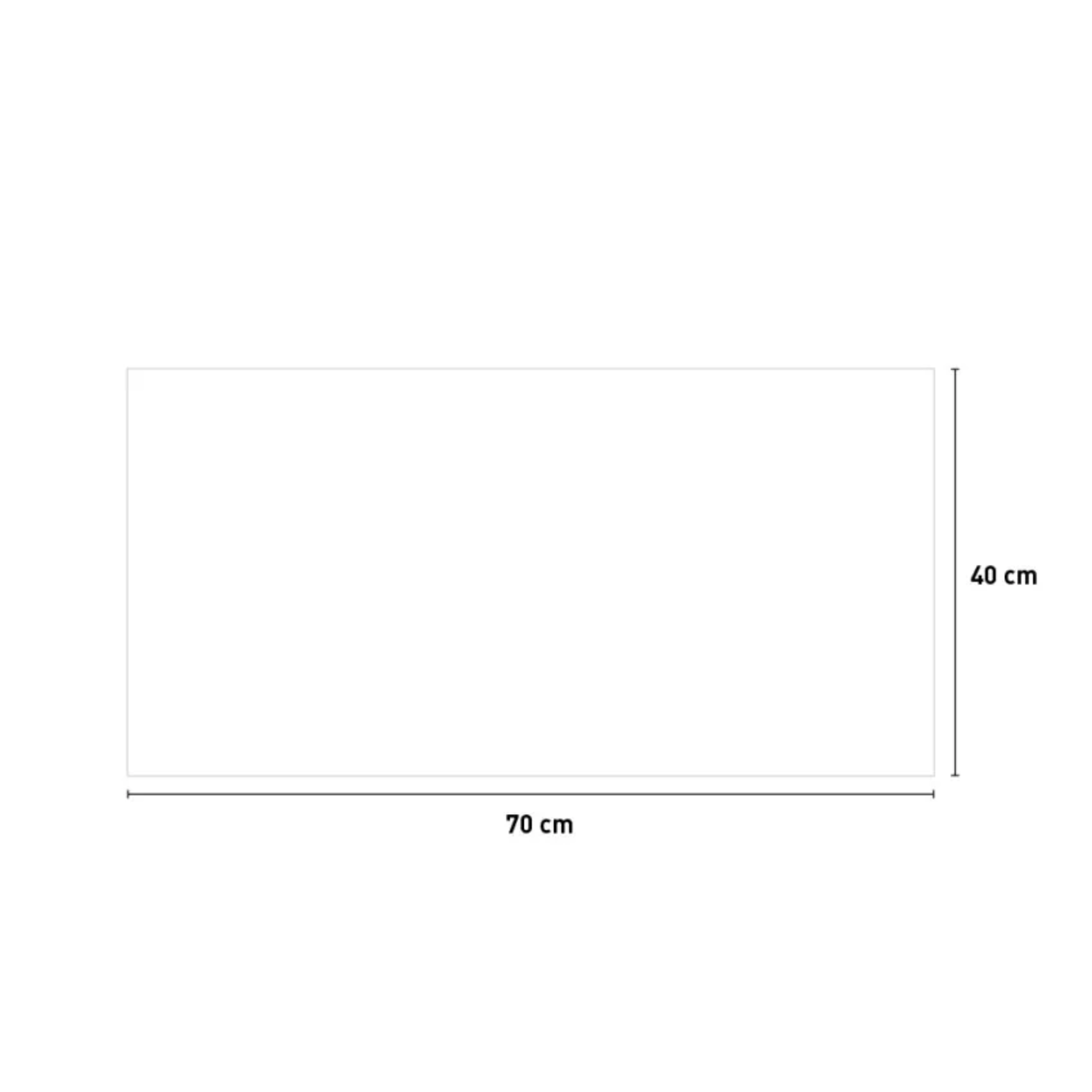 Rectangular wooden planter trolley "Mizzi" with wheels, 70x40 cm