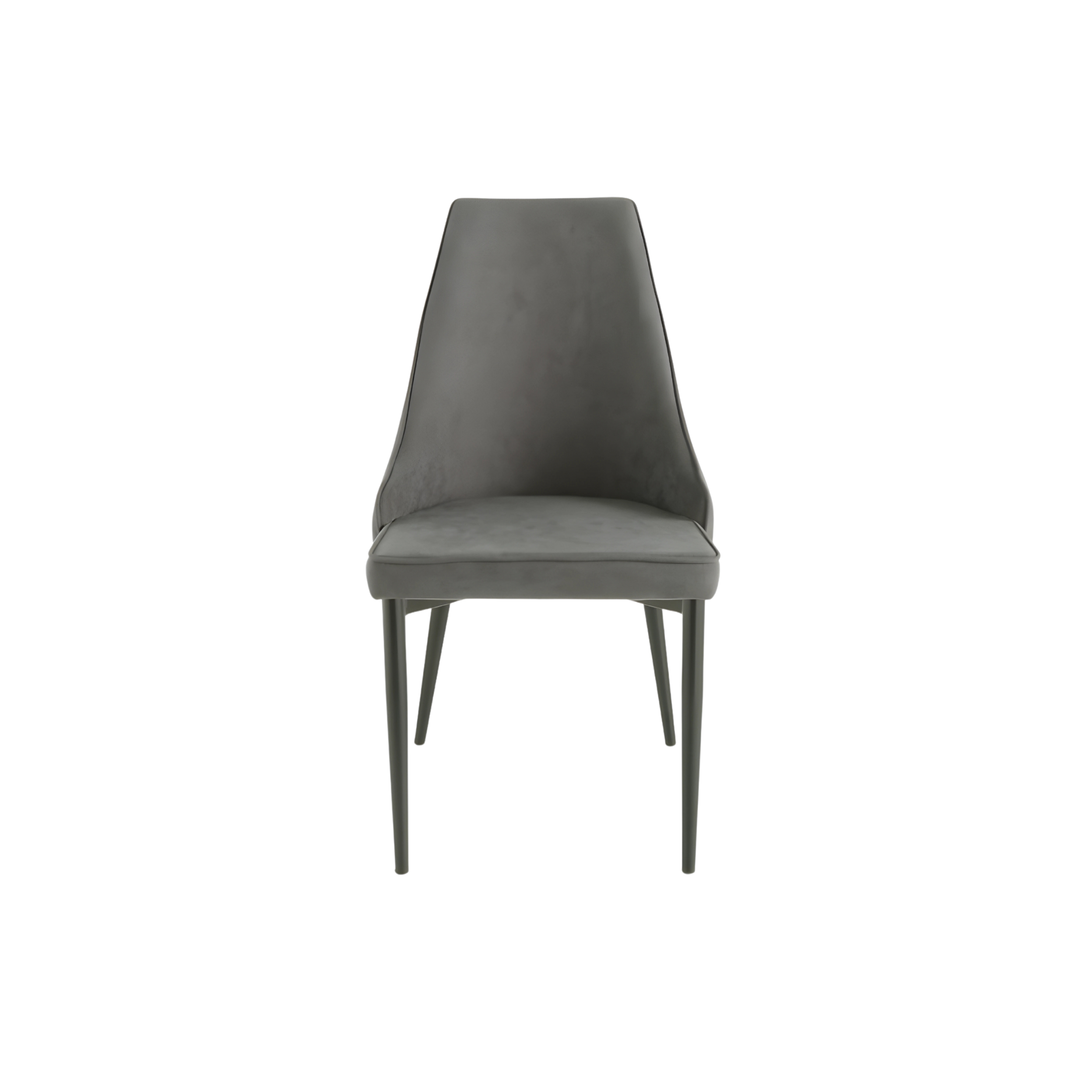 Set of elegant dining chairs in "Keri" fabric with painted metal base, 50x60 cm, 88h