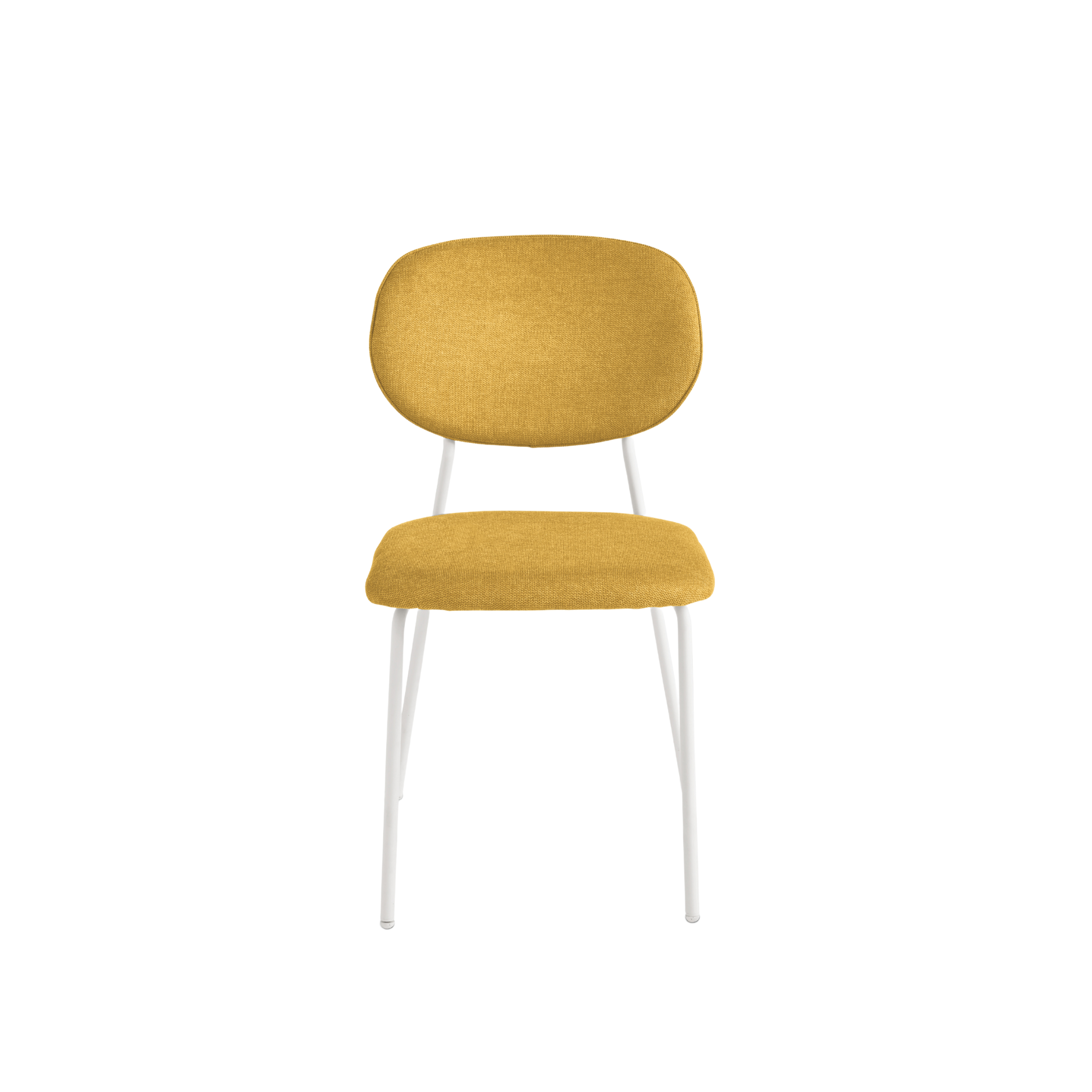 Set of modern "Nika" chairs with fabric upholstery and metal frame, 48x54 cm, 86h