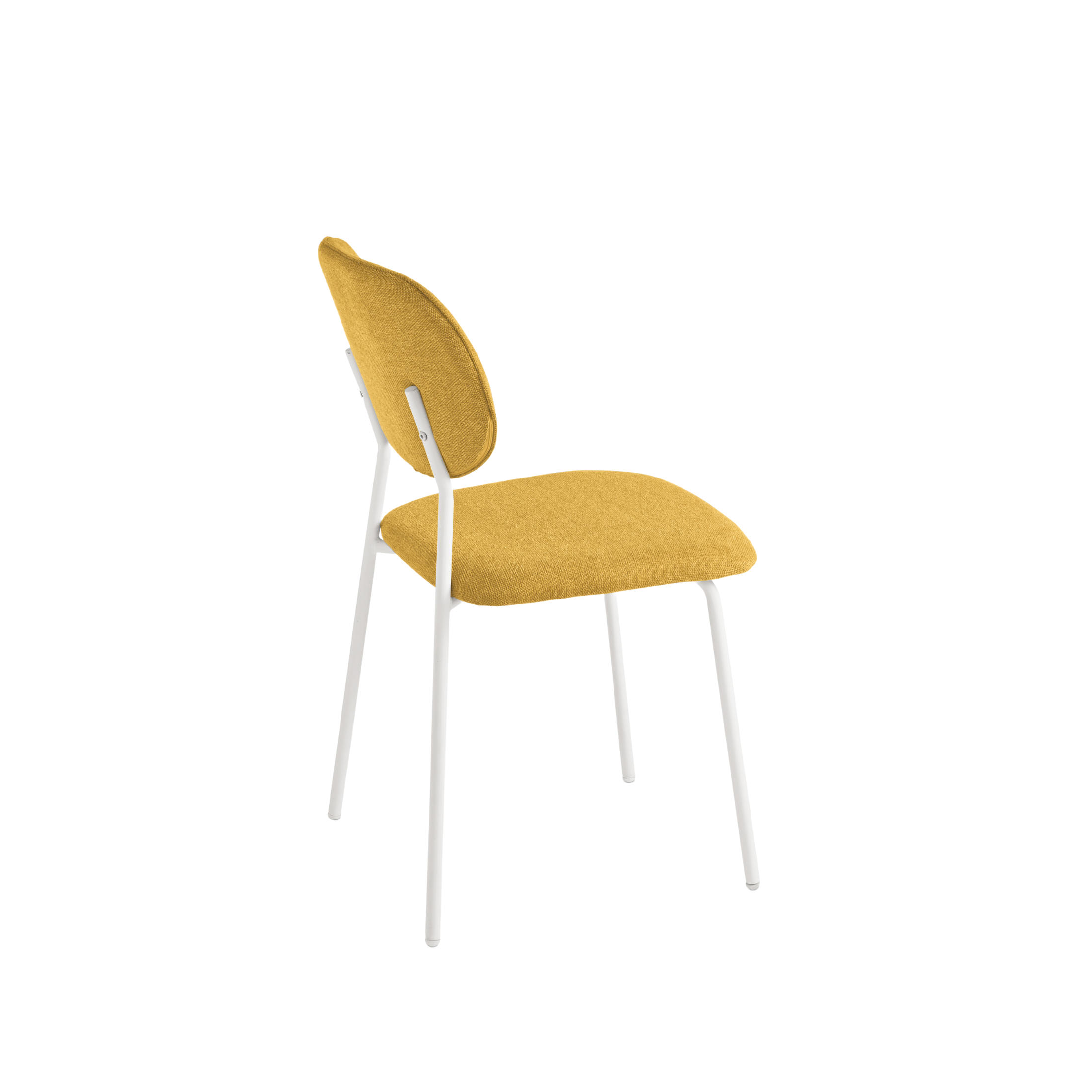 Set of modern "Nika" chairs with fabric upholstery and metal frame, 48x54 cm, 86h