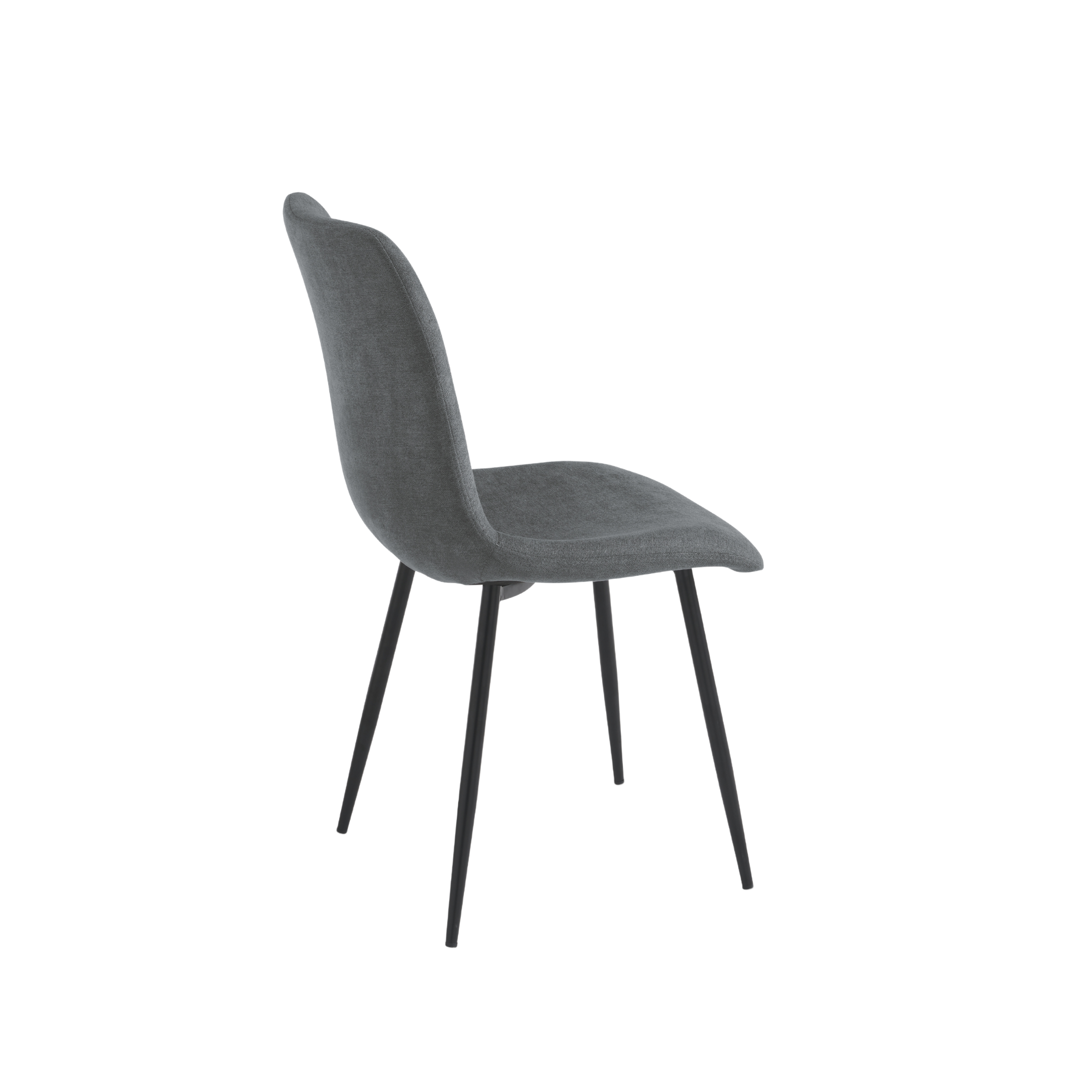 Set of modern padded "Nymara" fabric chairs, 45x59 cm, 90 cm high.
