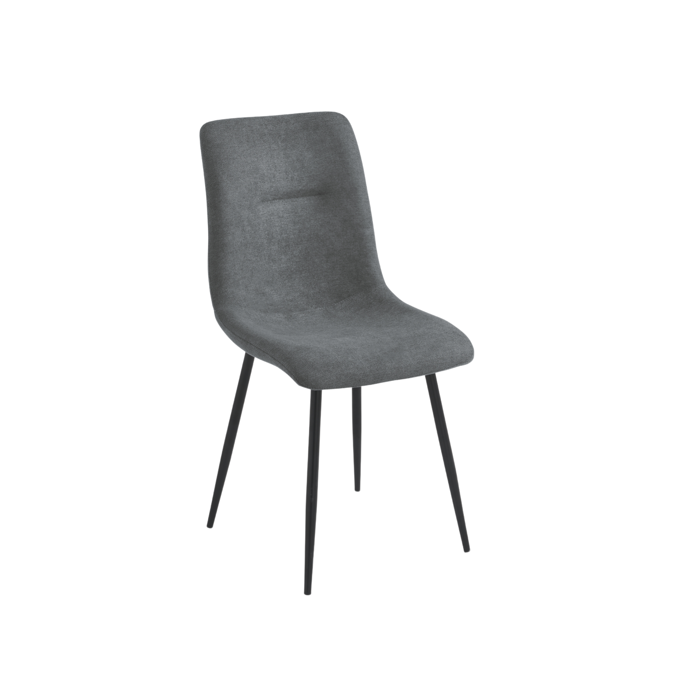 Set of modern padded "Nymara" fabric chairs, 45x59 cm, 90 cm high.