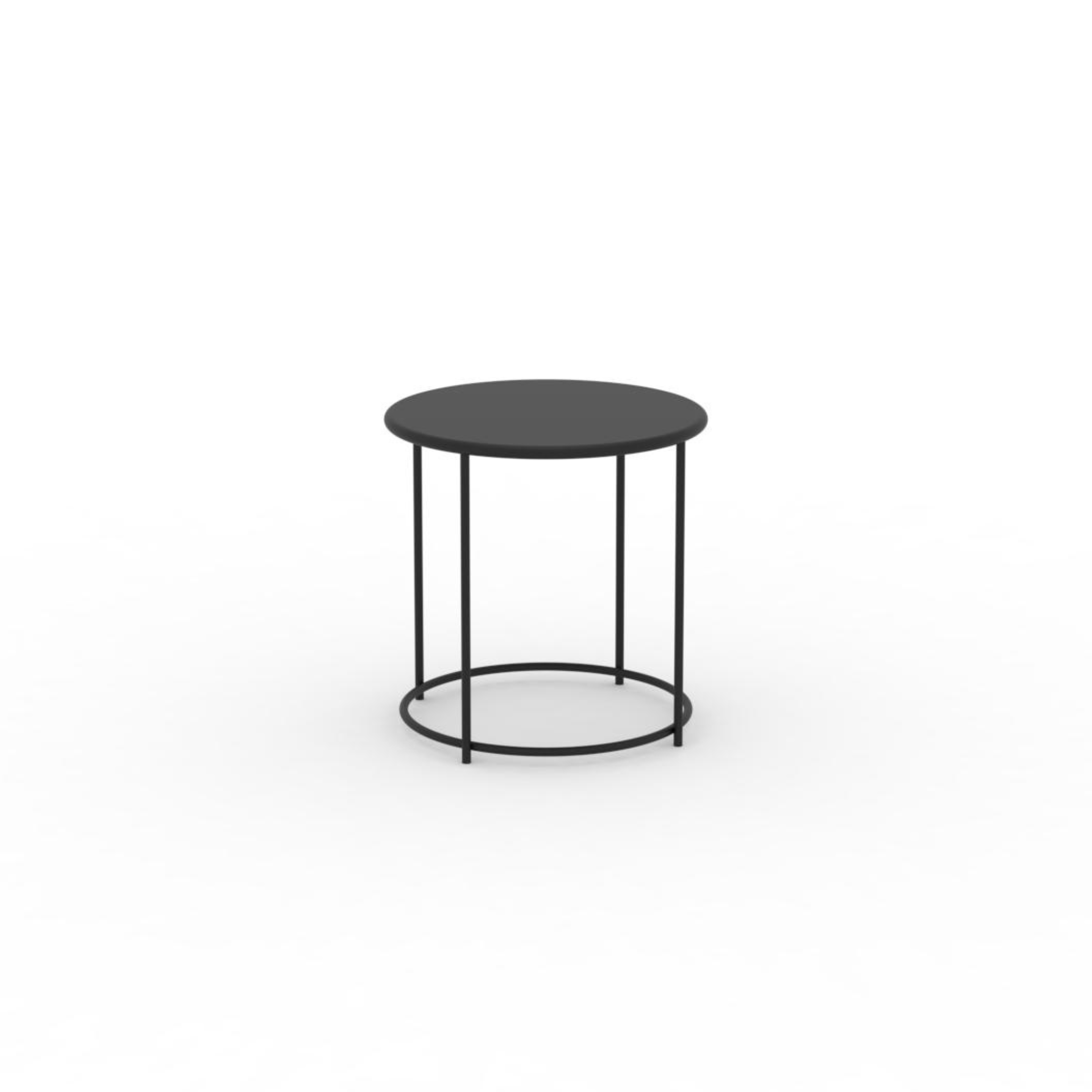 "Daisy" round metal coffee table for the garden, height 45 cm