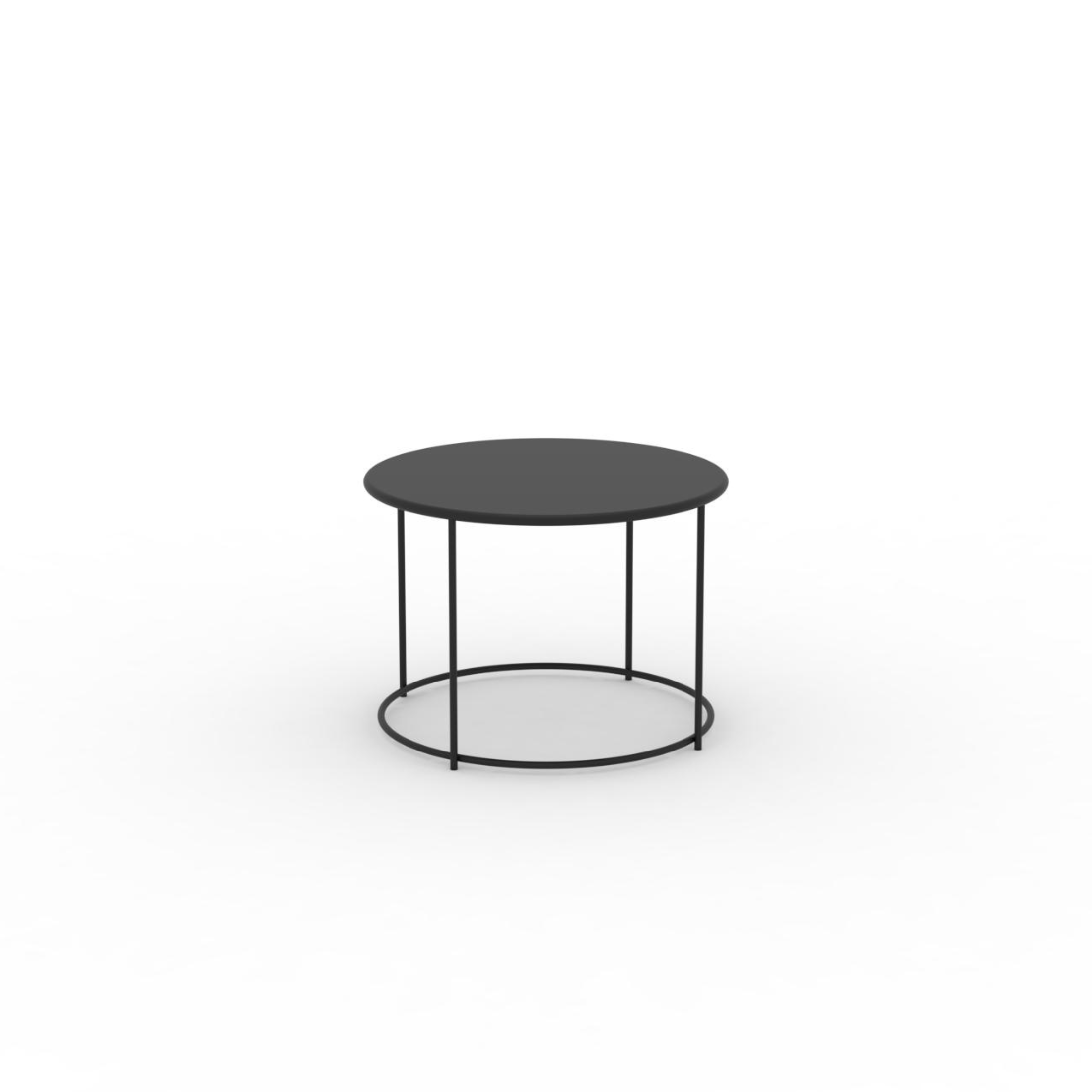 "Daisy" round metal coffee table for the garden, height 45 cm