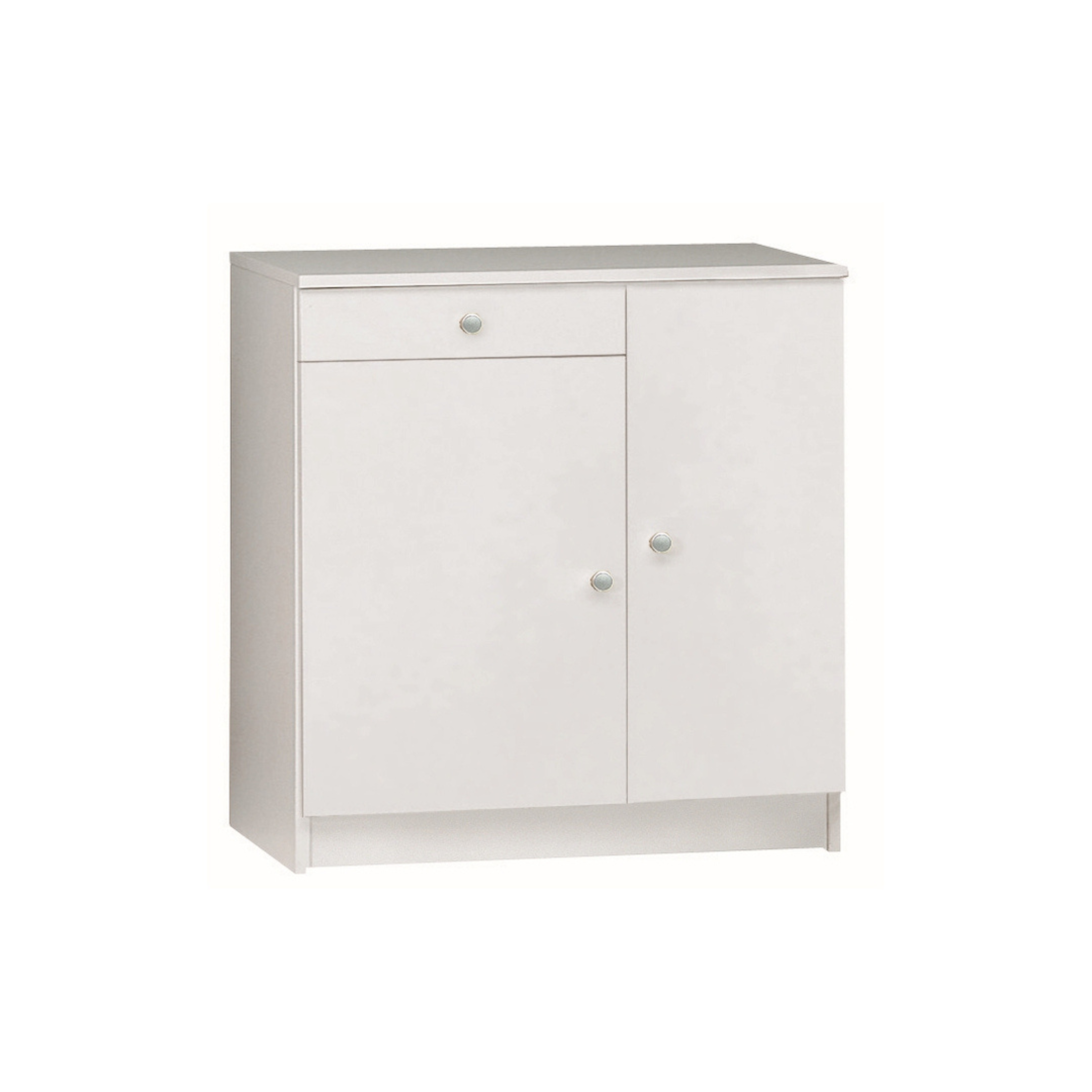 "Elisa" modern entrance hall cabinet with 2 doors and 1 drawer, 77x34 cm, 80 cm high