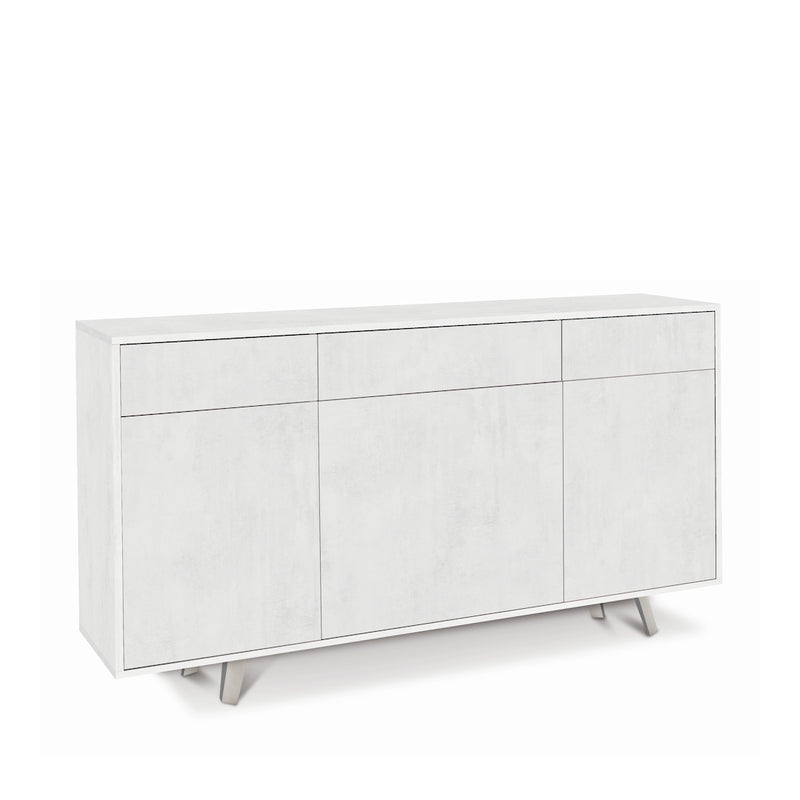 Wooden cabinet 3 doors 3 drawers "Angy" push drawer cm 164x41 92h