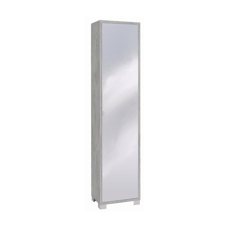Mirror1 column with 1 mirror door, wooden cabinet, 43x29 cm, 190 cm high