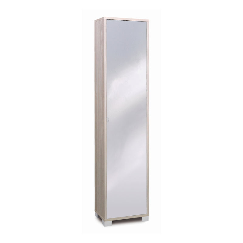 Mirror1 column with 1 mirror door, wooden cabinet, 43x29 cm, 190 cm high