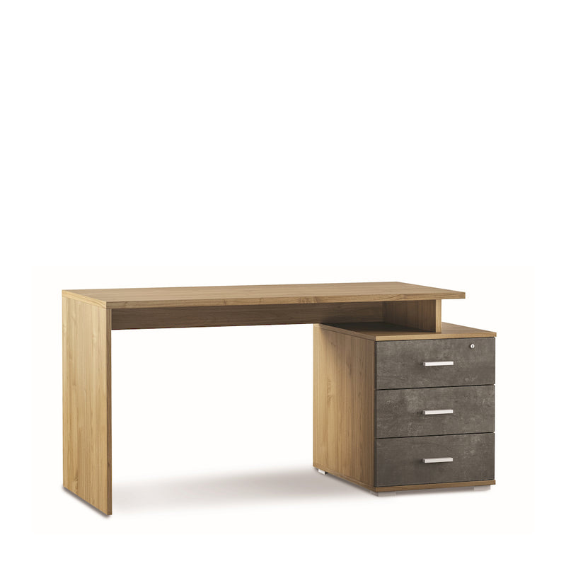 Modern "Amanda" 3-drawer wooden desk for study, 154x65 cm, 76h