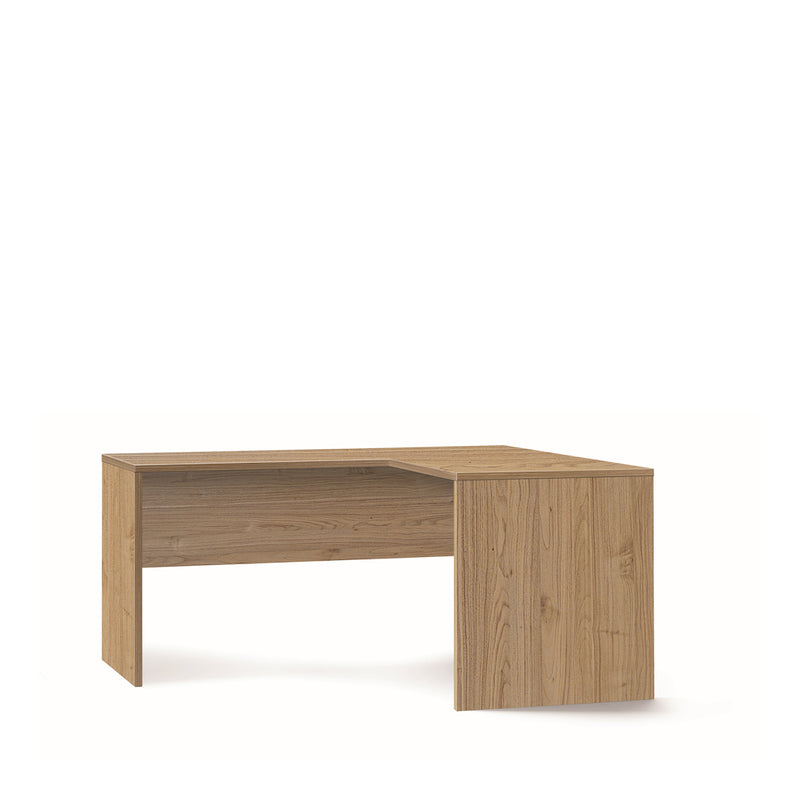 Modern "Ambra" wooden corner desk for study, 160x150 cm, 76h