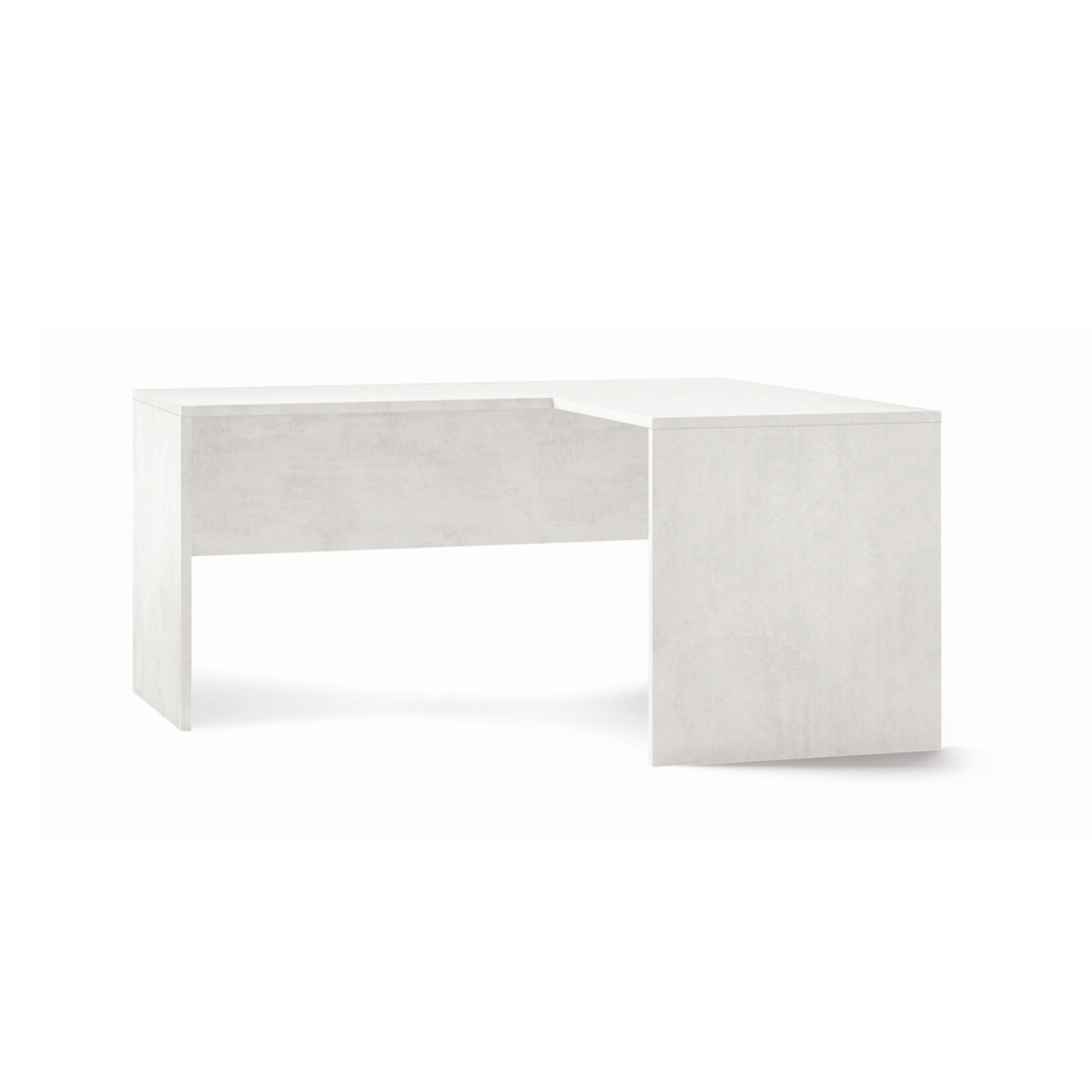 "Sofia" spacious modern wooden corner desk, 180x169 cm, 76 cm high.