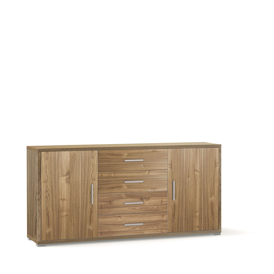 "Passage" wooden entrance hall unit with 2 doors and 4 drawers, 174x41 cm, 84h