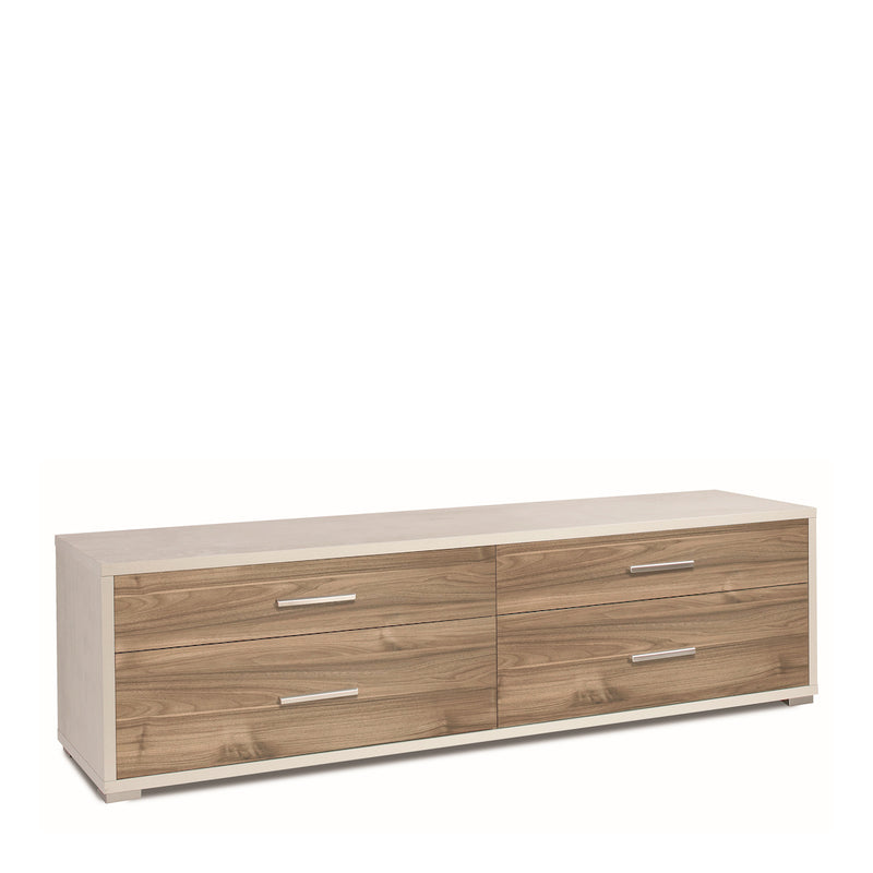 "Pedro" modern wooden 4-drawer entrance cabinet, 179x47 cm, 50 cm high