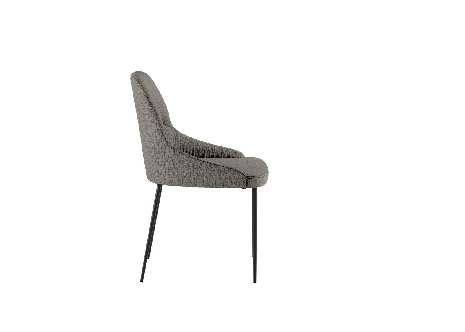 Set di 4 sedie imbottite in tessuto "Cover" con struttura in metallo verniciato