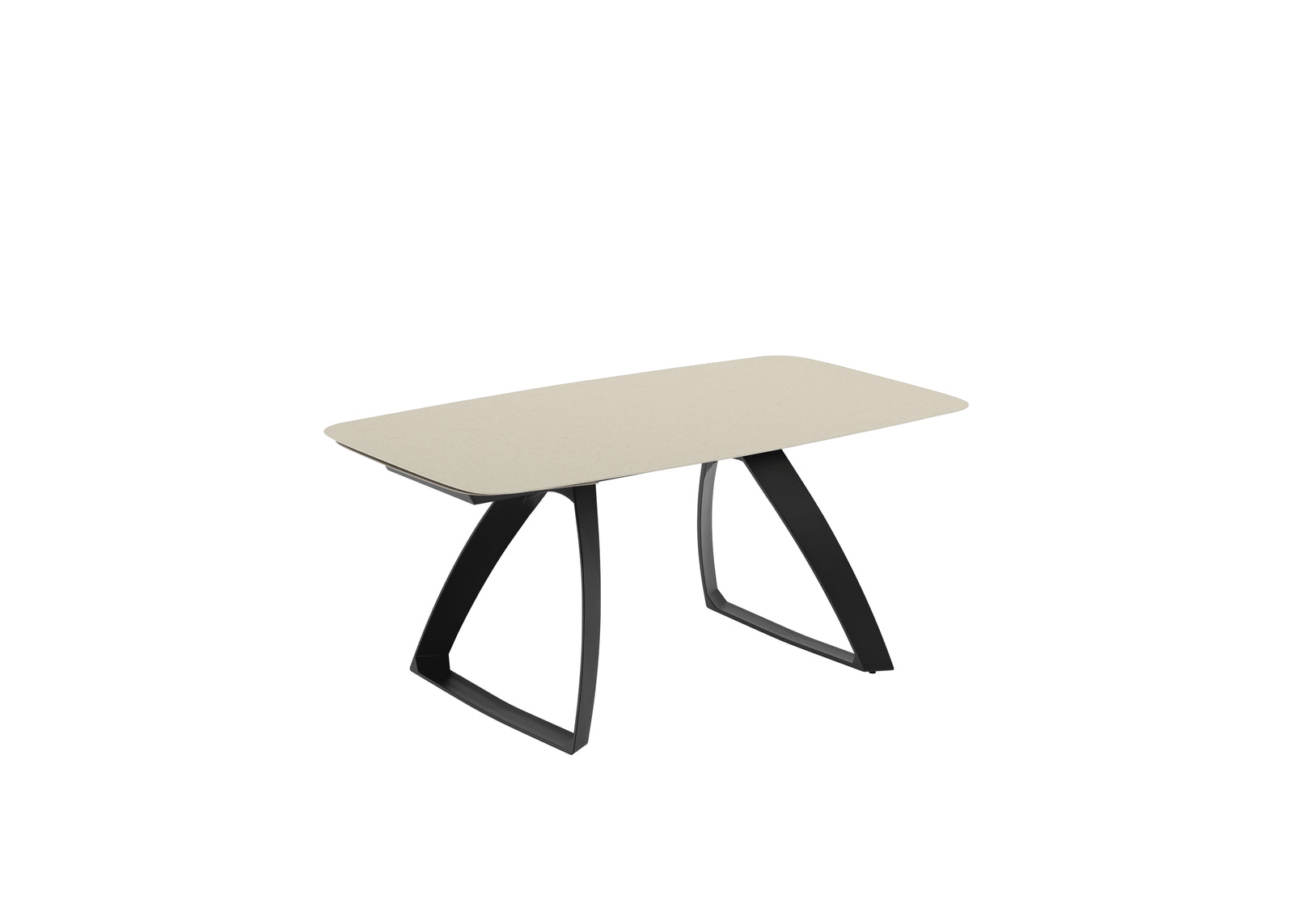 Tavolo allungabile in ceramica "Federica" 10 posti con  gambe in  alluminio