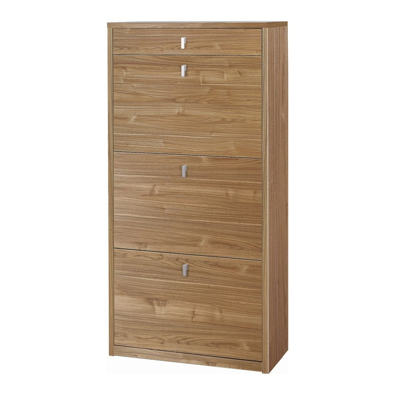 "Praga" 3-door, 1-drawer wooden shoe rack, 63x29 cm, 127 cm high