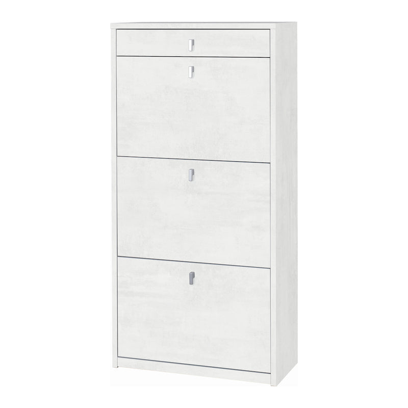 "Praga" 3-door, 1-drawer wooden shoe rack, 63x29 cm, 127 cm high