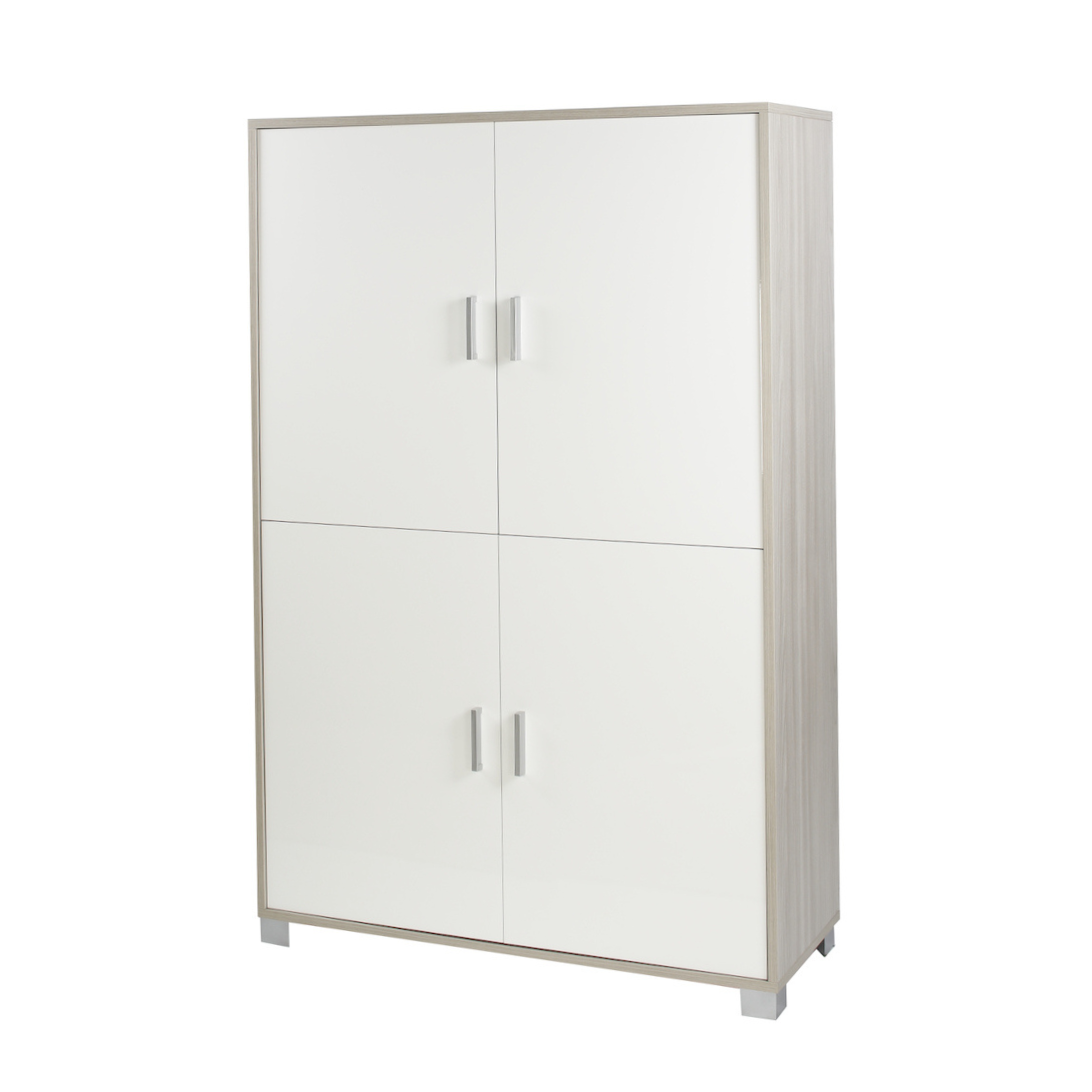 "Enigma" 4-door multipurpose wooden wardrobe, resistant and elegant, 108x41 cm, 161h