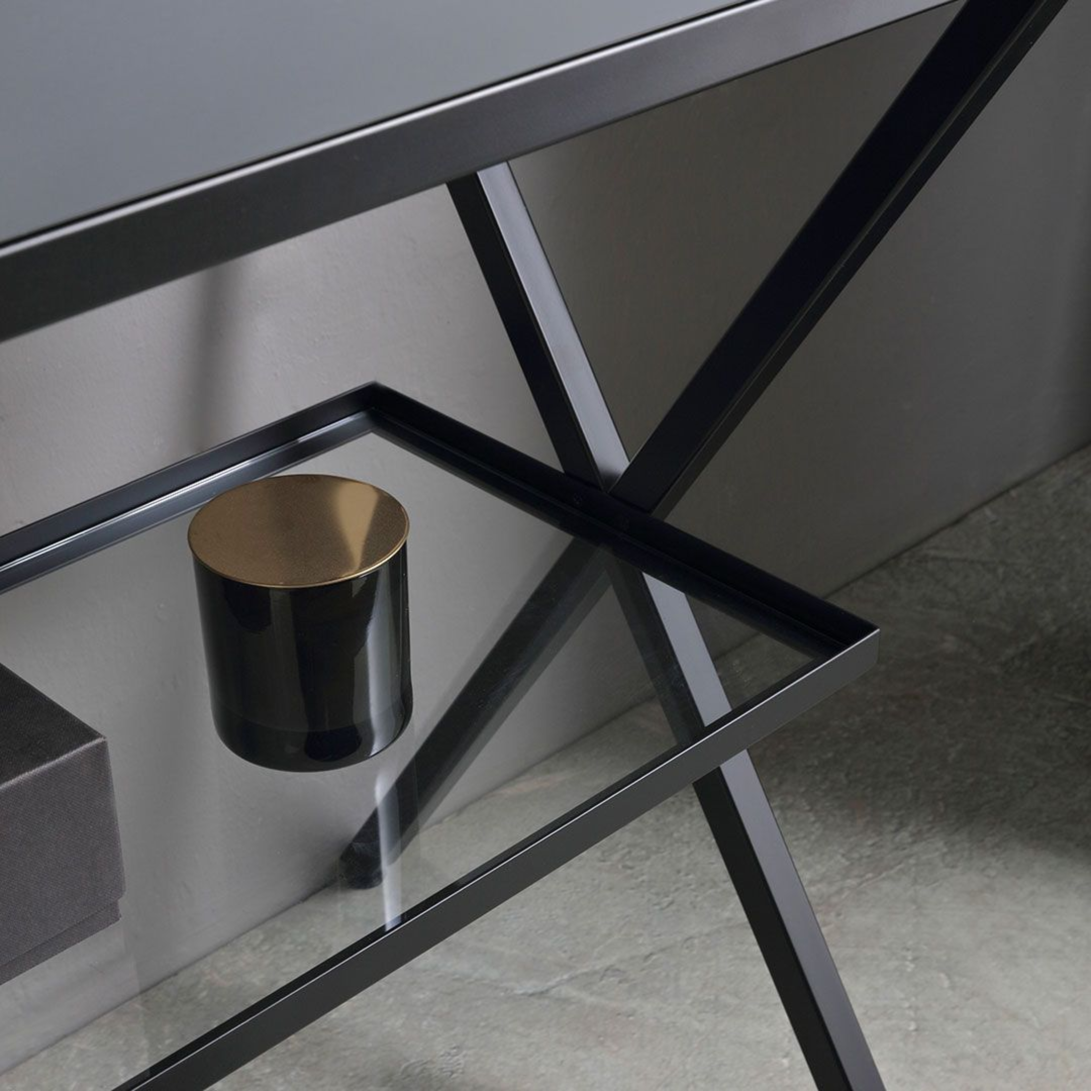 "Petra" modern floor-standing bathroom cabinet with mirror, sink and 100 cm glass shelf