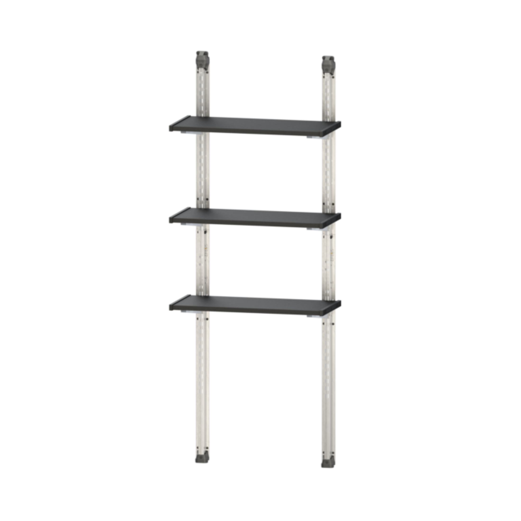 Newton 3-Tier Metal Shelving Kit