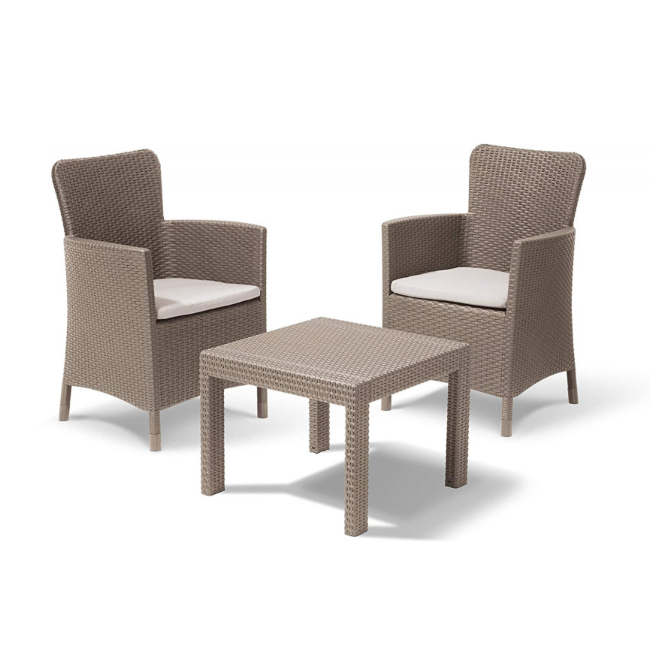 "Amadeo" garden lounge set with 2 armchairs and 1 coffee table
