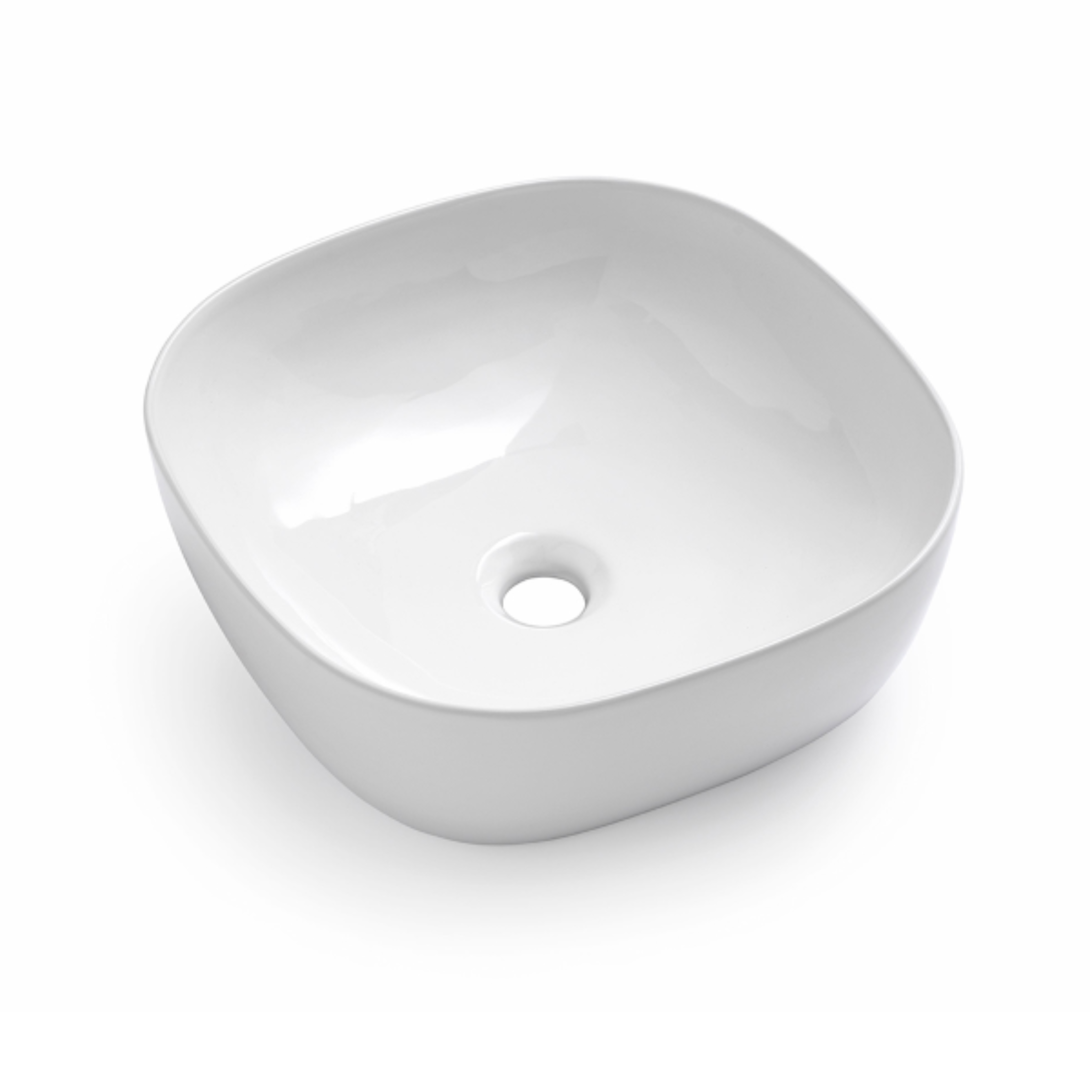 Mueble de baño suspendido moderno "Sheldon" con módulo de doble encimera y lavabo