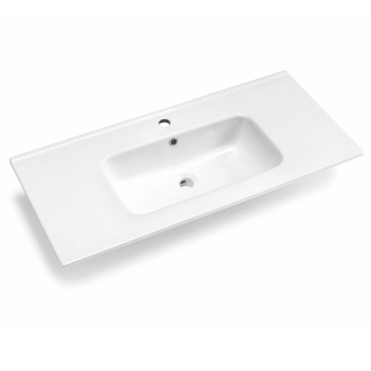 Mobile da bagno sospeso "Balto" 2 cassetti lavabo specchio Led - MondoViro