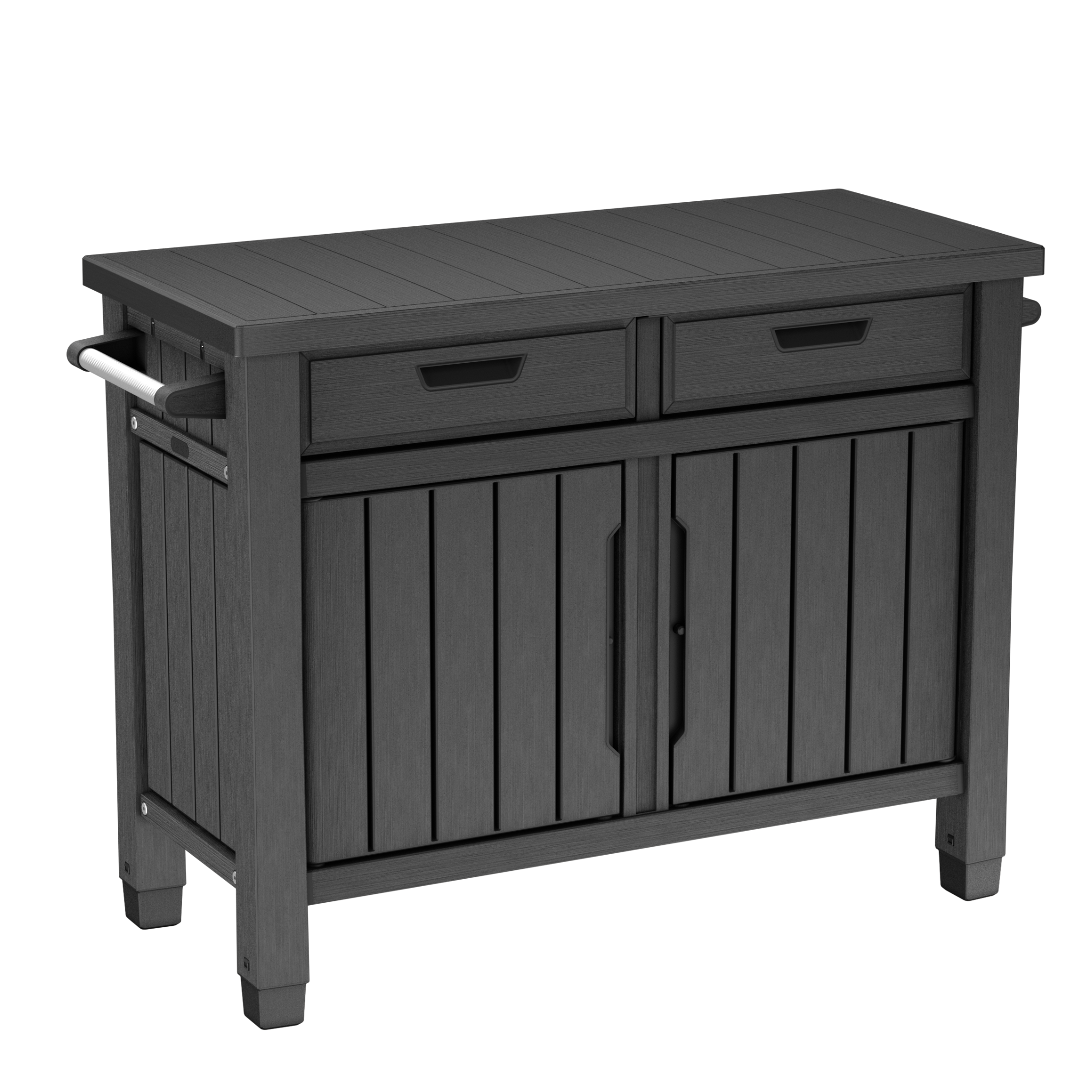 "Unity XL" 2-door resin BBQ table, 134x51.7 cm, 90cm high