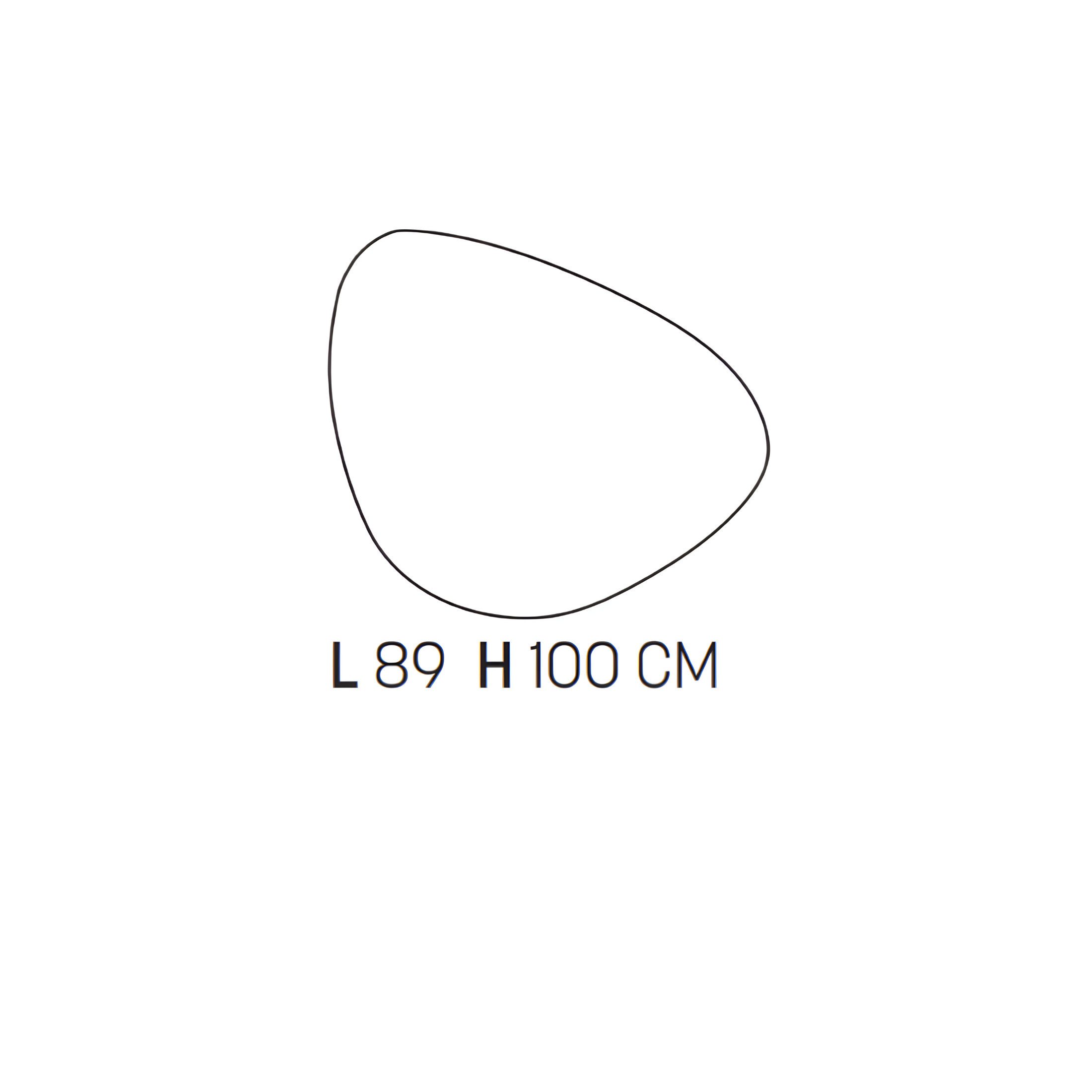 "Empire" wall-hung bathroom cabinet with 2 drawers, 1 washbasin column and LED mirror