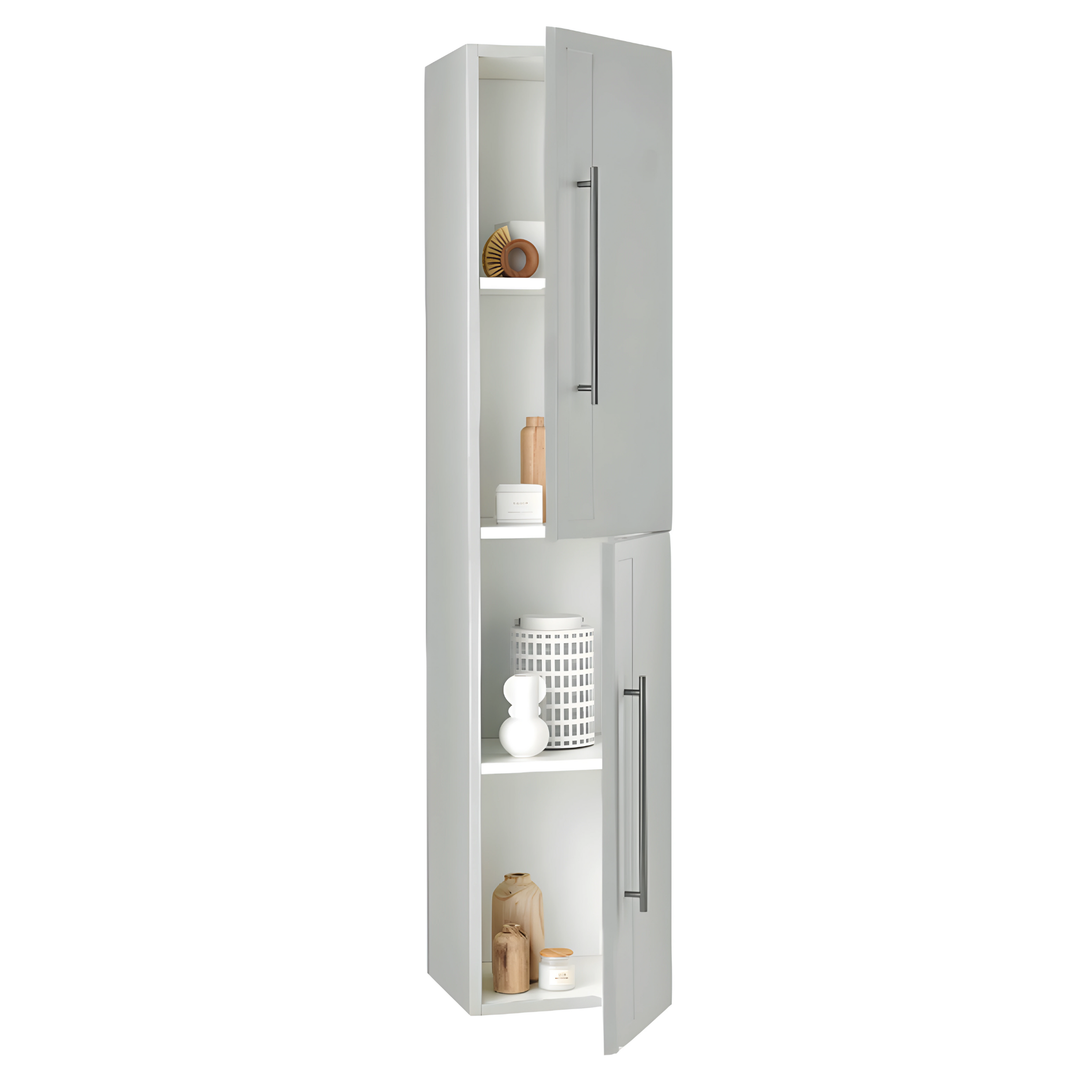 Mueble de baño suspendido "Nemo" con 2 cajones, lavabo, espejo LED y columna suspendida