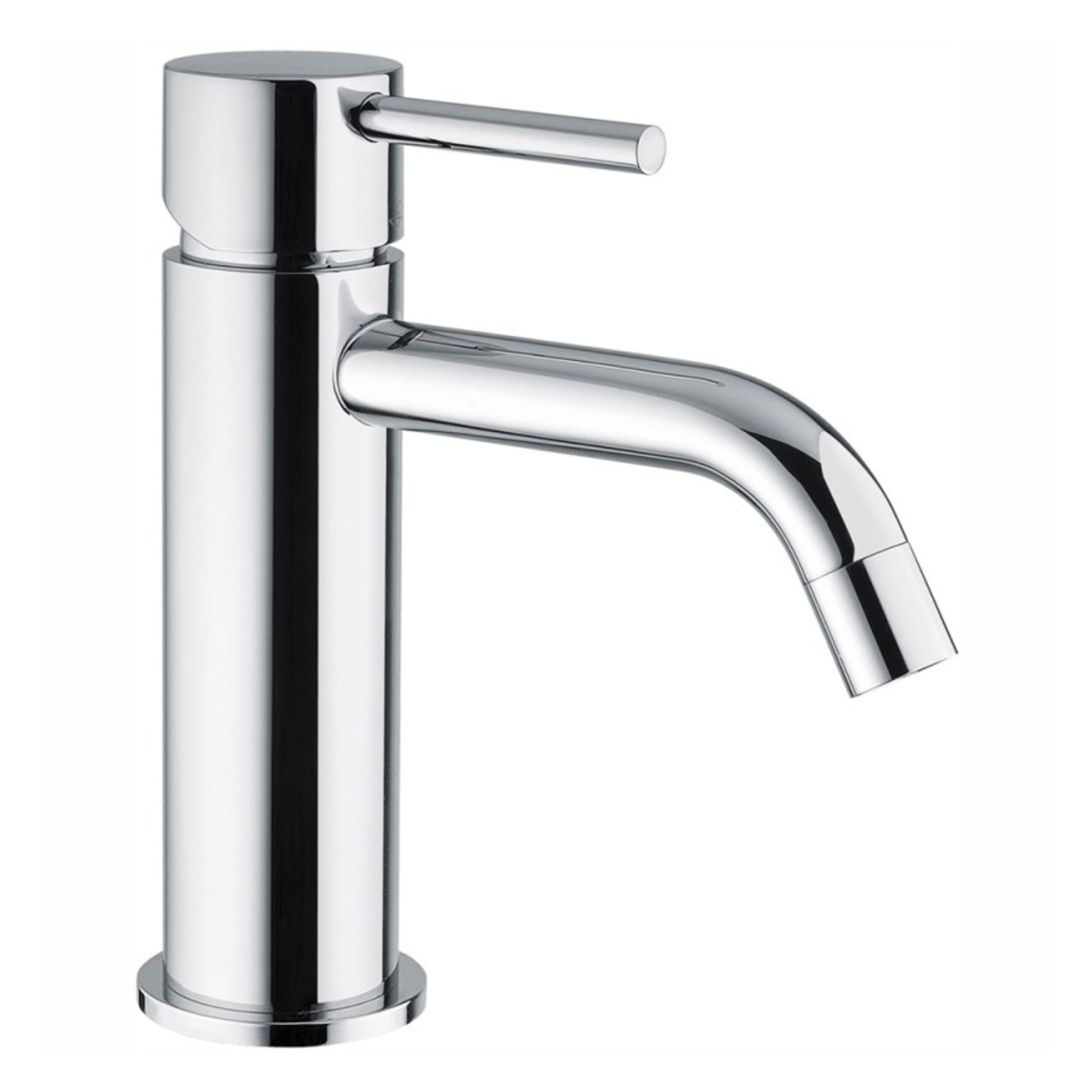 "Joy" chrome basin mixer tap with waste and Ø 25mm cartridge