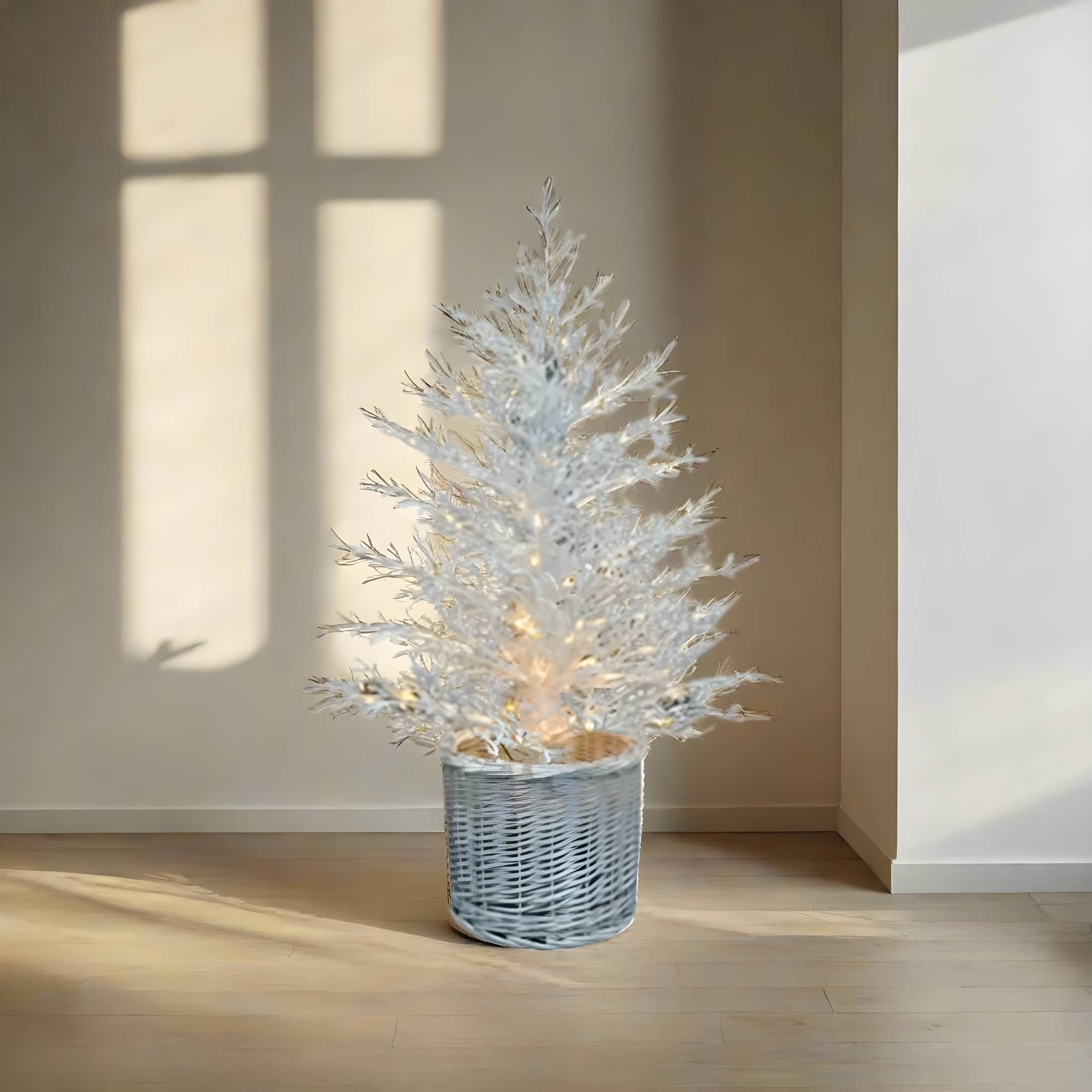 Christmas pine "Toucan" with 200 mini LEDs, PE branches for Christmas decorations 90 h