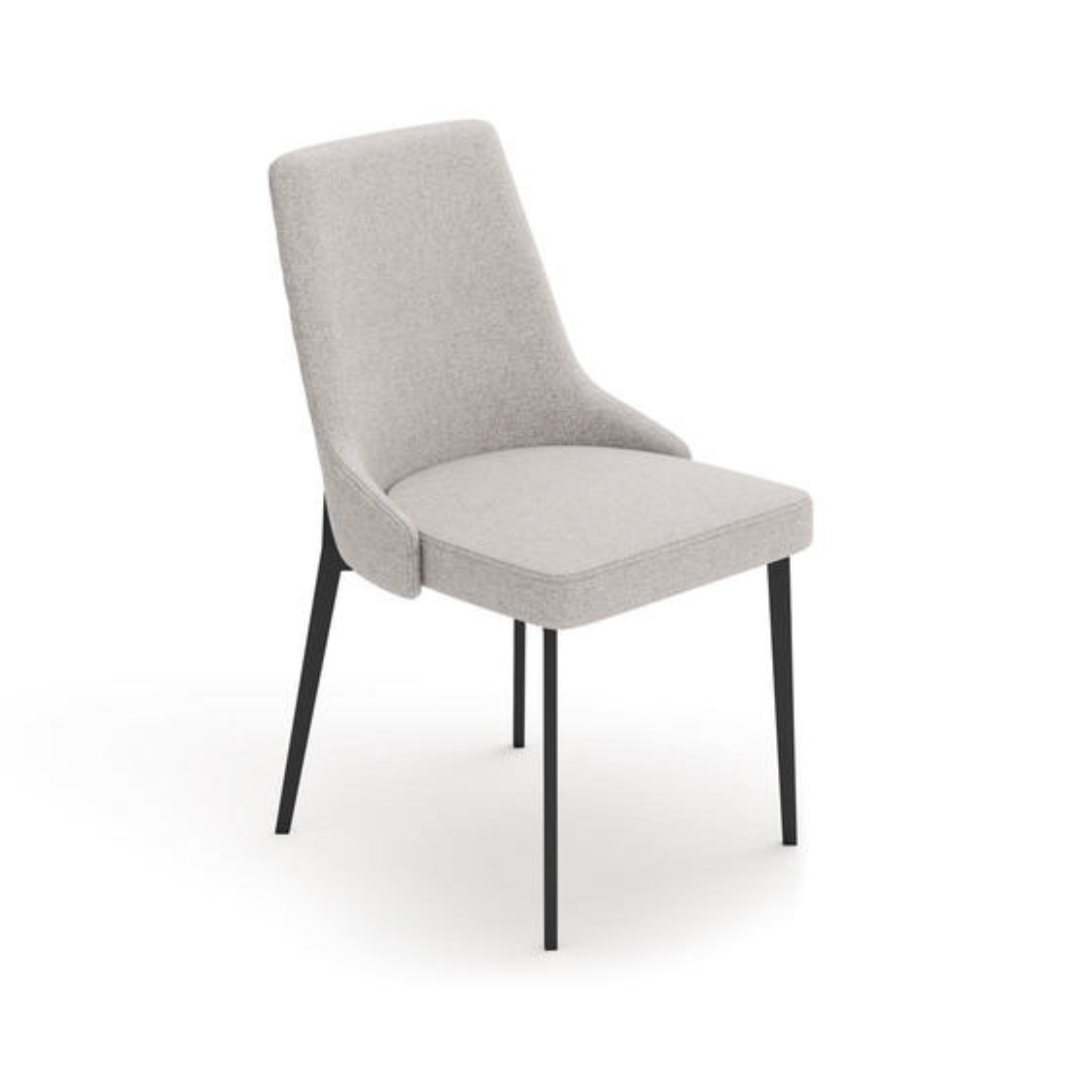 Set of modern "Venus" chairs in easy-clean fabric, functional for the living room, 58.5x48.5 cm, 89h
