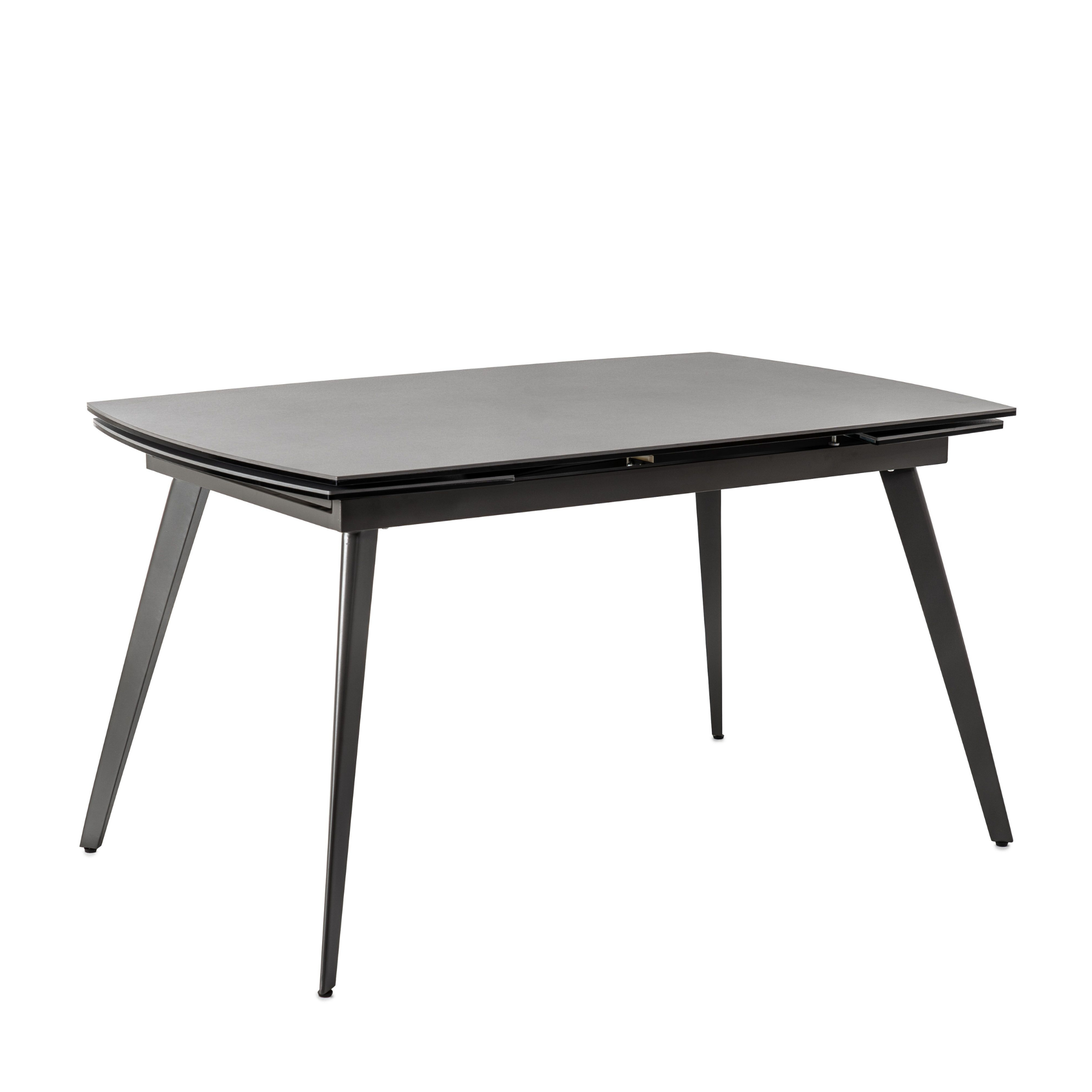 Modern extendable ceramic living room table "Melany" with metal legs