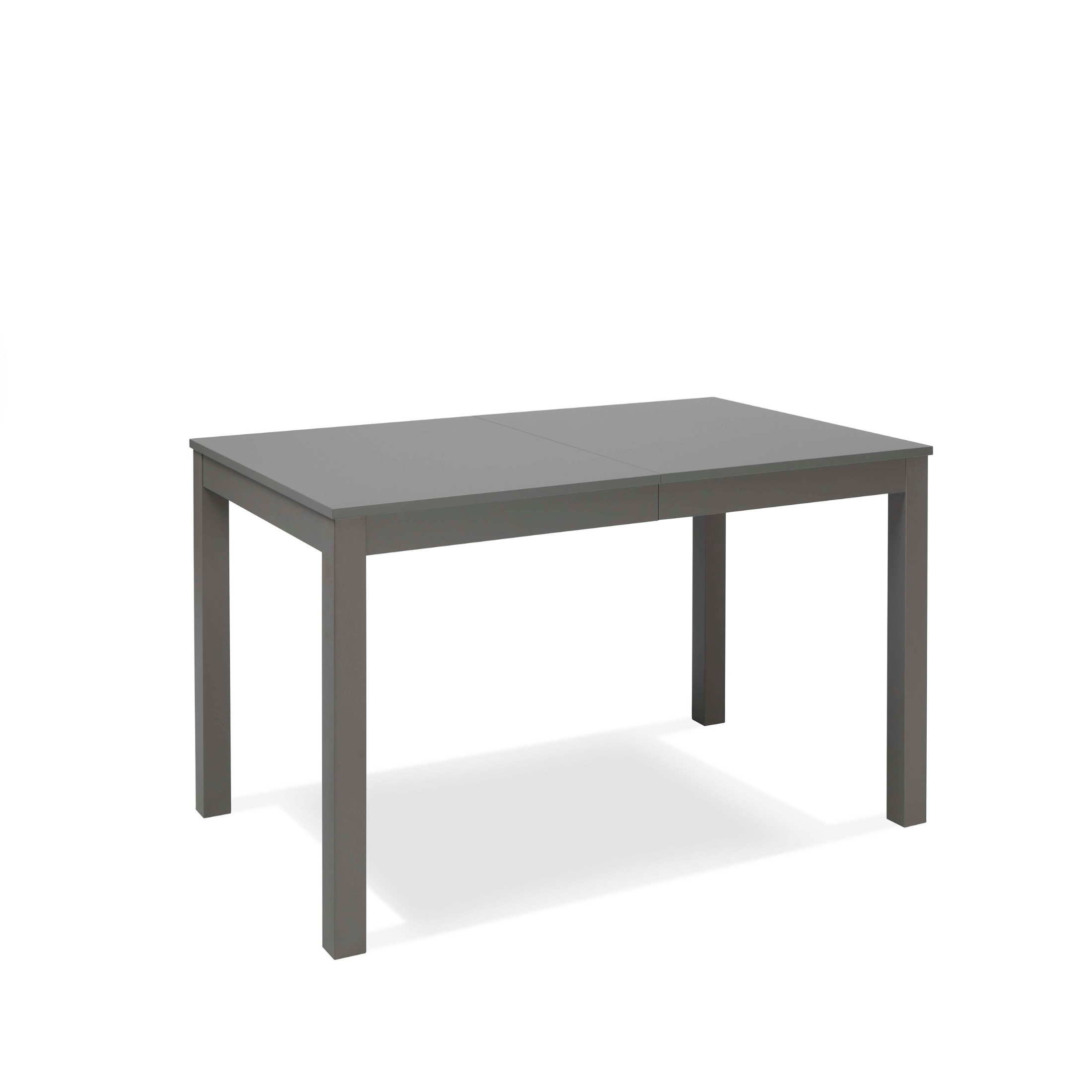 "Creta" extendable table with melamine top and solid wood legs, 130/210x80 cm, 76 cm high.