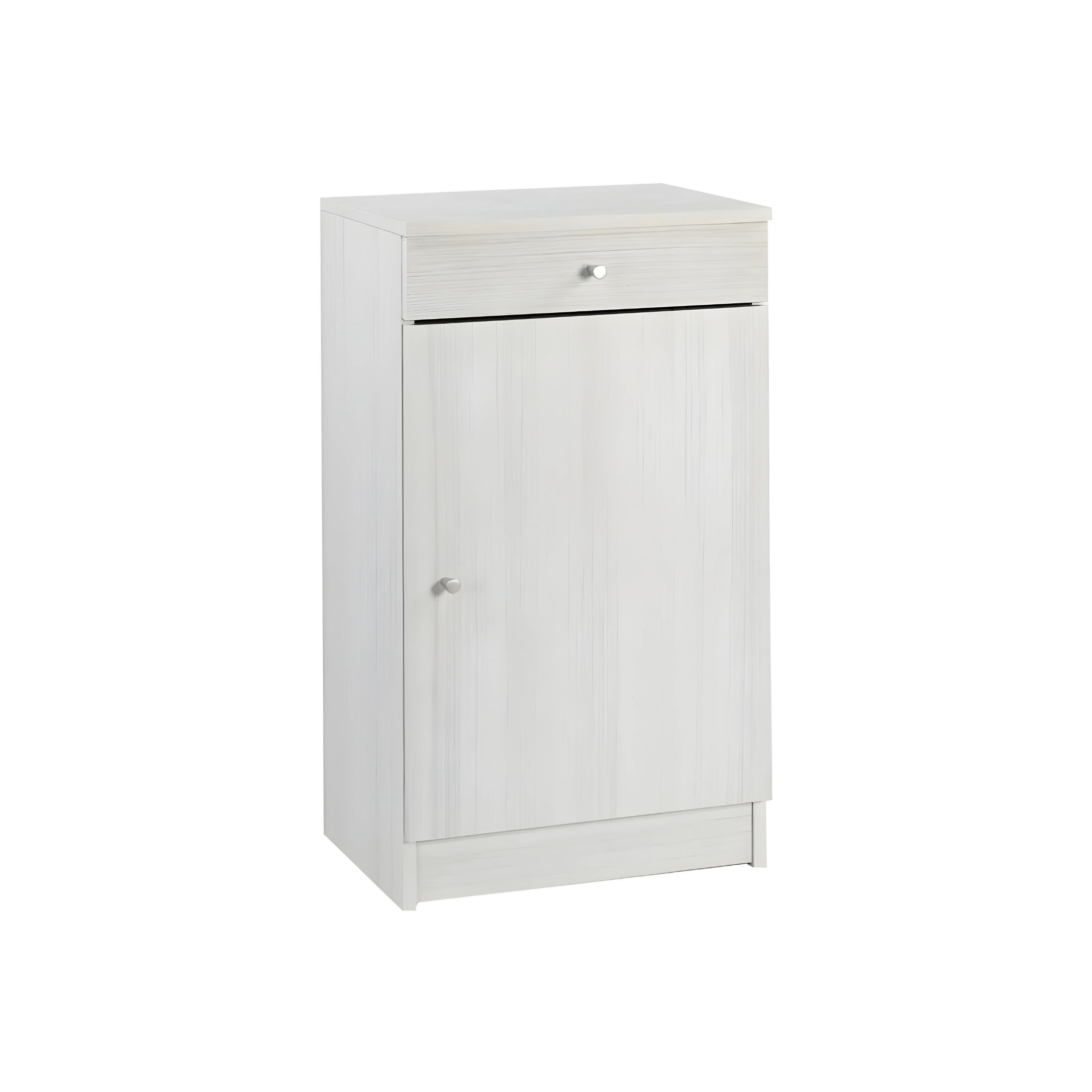 "Eli" modern wooden entrance hall cabinet with 1 door and 1 drawer, 46x34 cm, 80 cm high